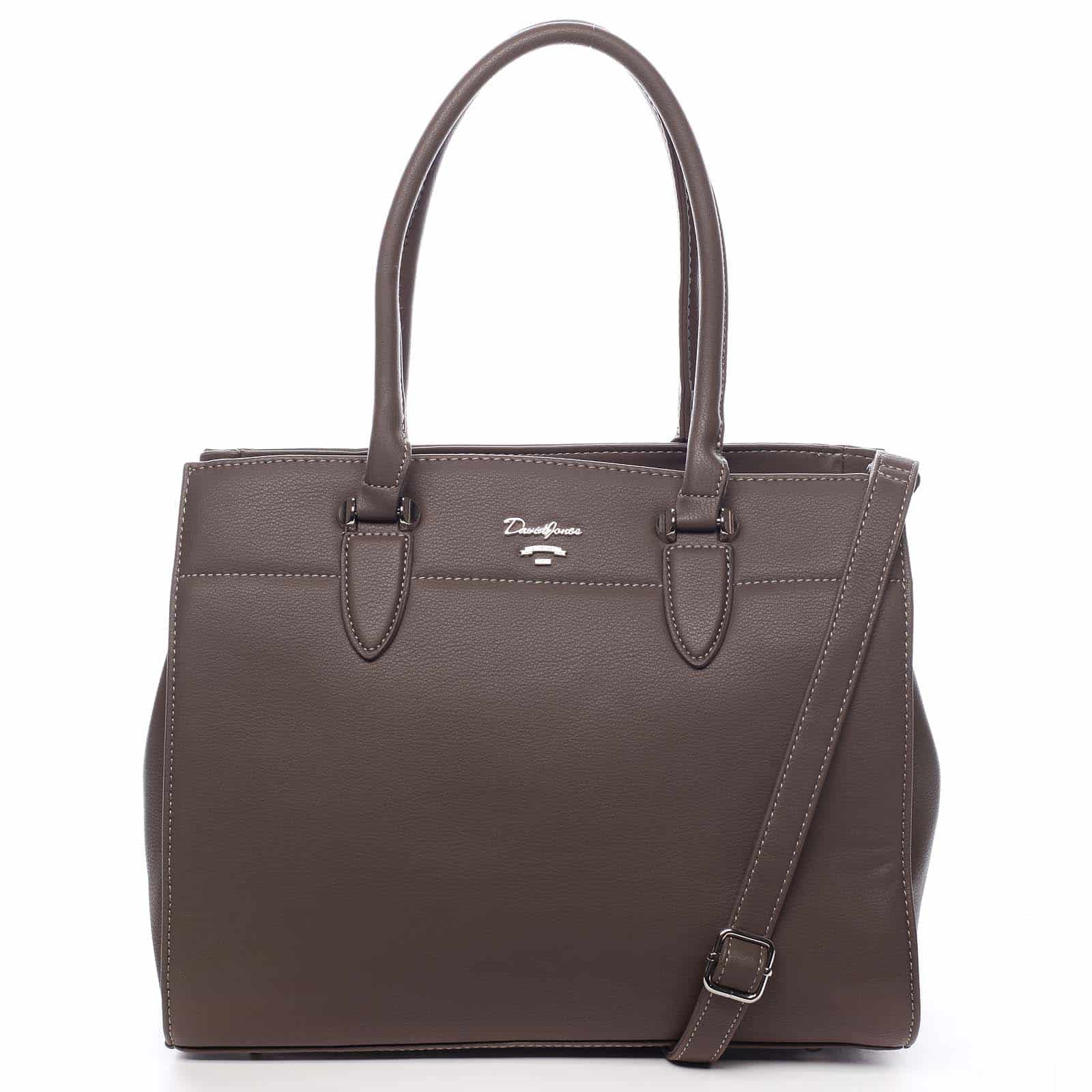 Dámská kabelka tmavě hnědá - David Jones Toya  hnědá