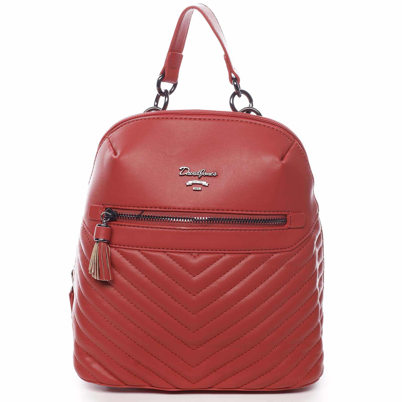 Dámský městský batoh červený - David Jones Ademar červená