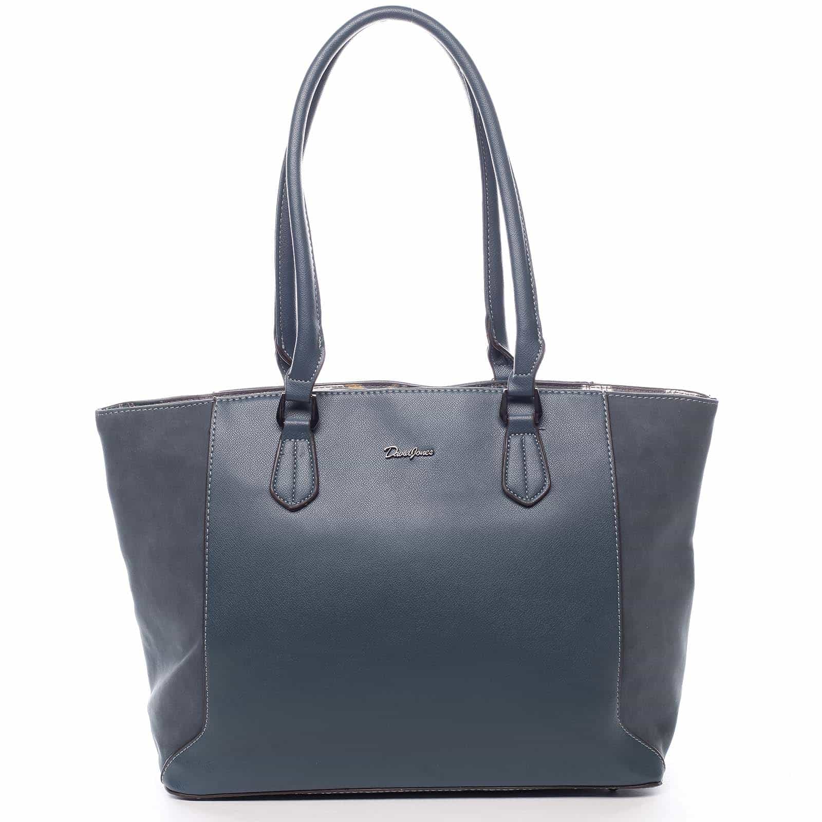 Velká dámská kabelka přes rameno tmavě zelená - David Jones Matter zelená