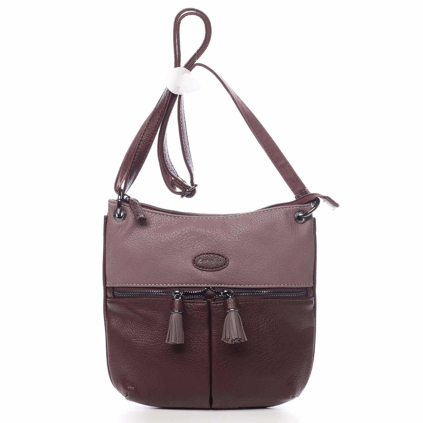 Dámská crossbody kabelka tmavá vínová - David Jones Blanka vínová