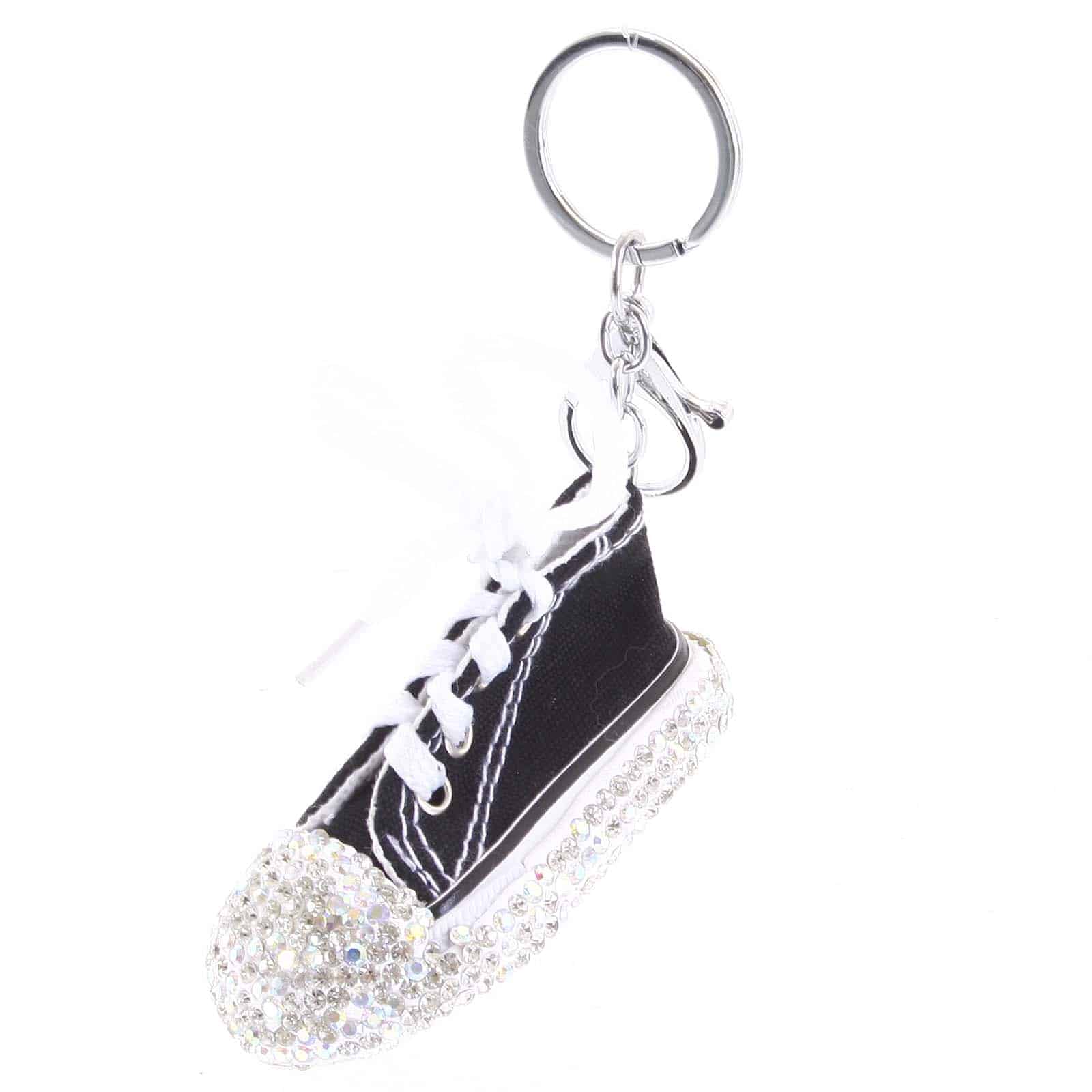 Přívěsek na kabelku černý - teniska  černá