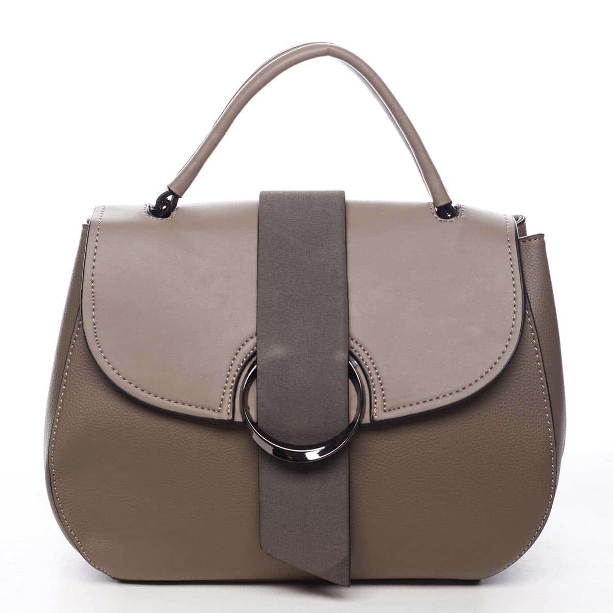 Jedinečná dámská kabelka do ruky taupe - Maria C Laurel Taupe