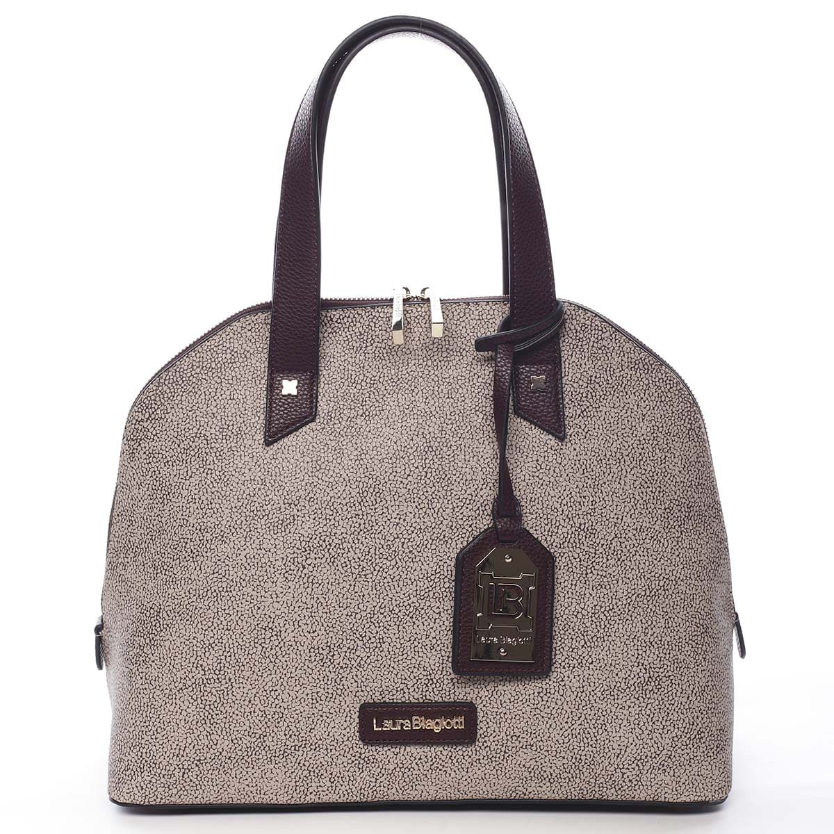 Dámská kabelka béžovo vínová - Laura Biagiotti Capucina béžová