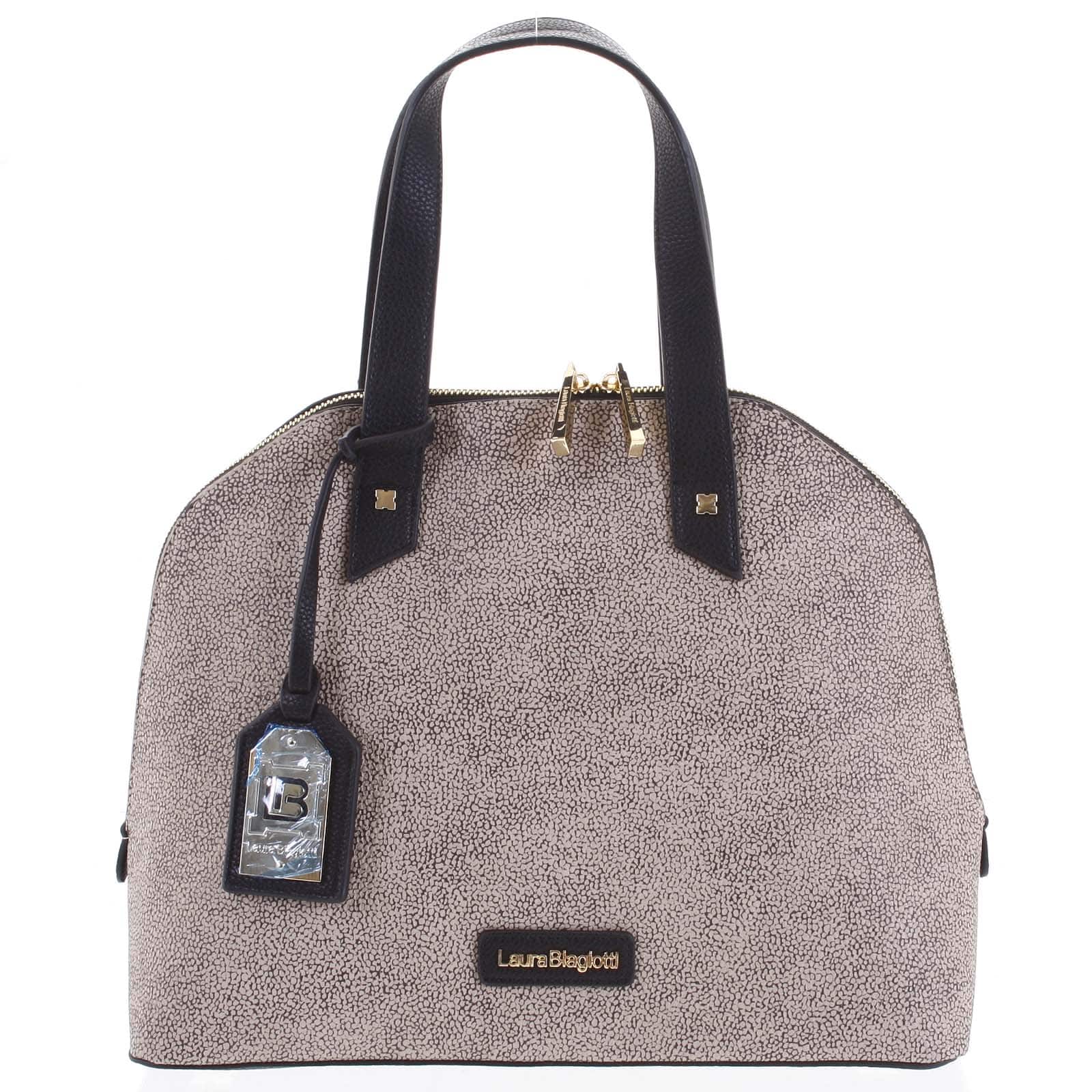 Dámská kabelka béžovo černá - Laura Biagiotti Capucina béžová