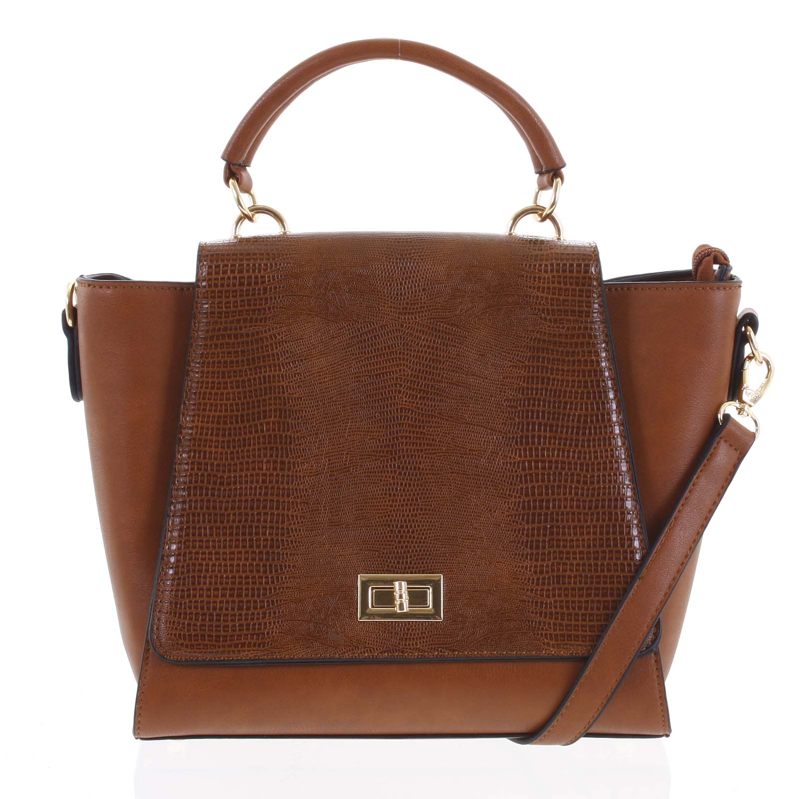 Dámská kabelka do ruky světle hnědá - Dudlin Mirla hnědá