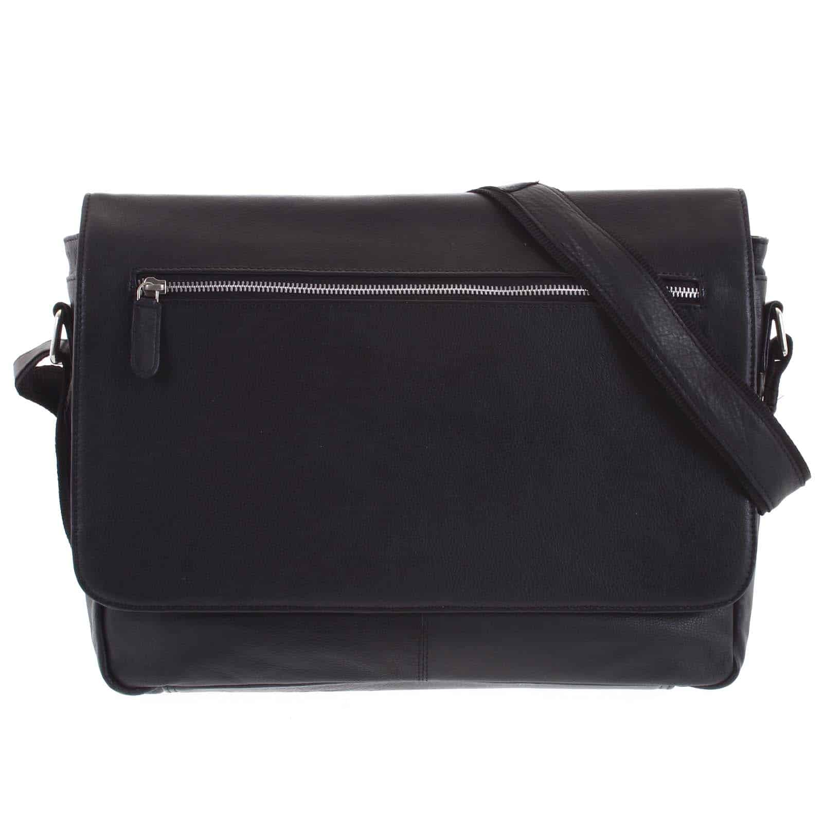 Pánská kožená taška černá - Tomas Woodoo černá