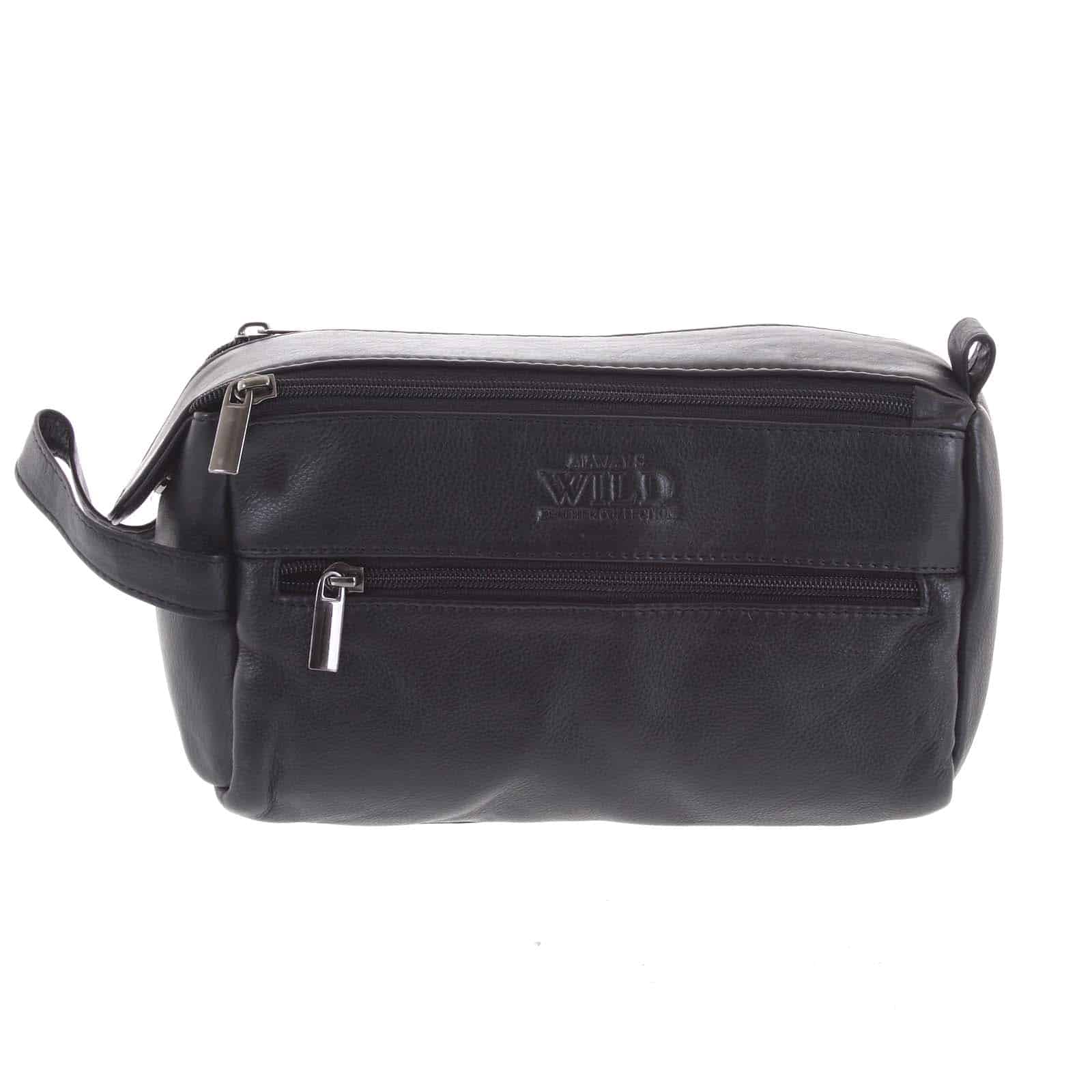 Pánské kožené etue černé - WILD Sucker černá