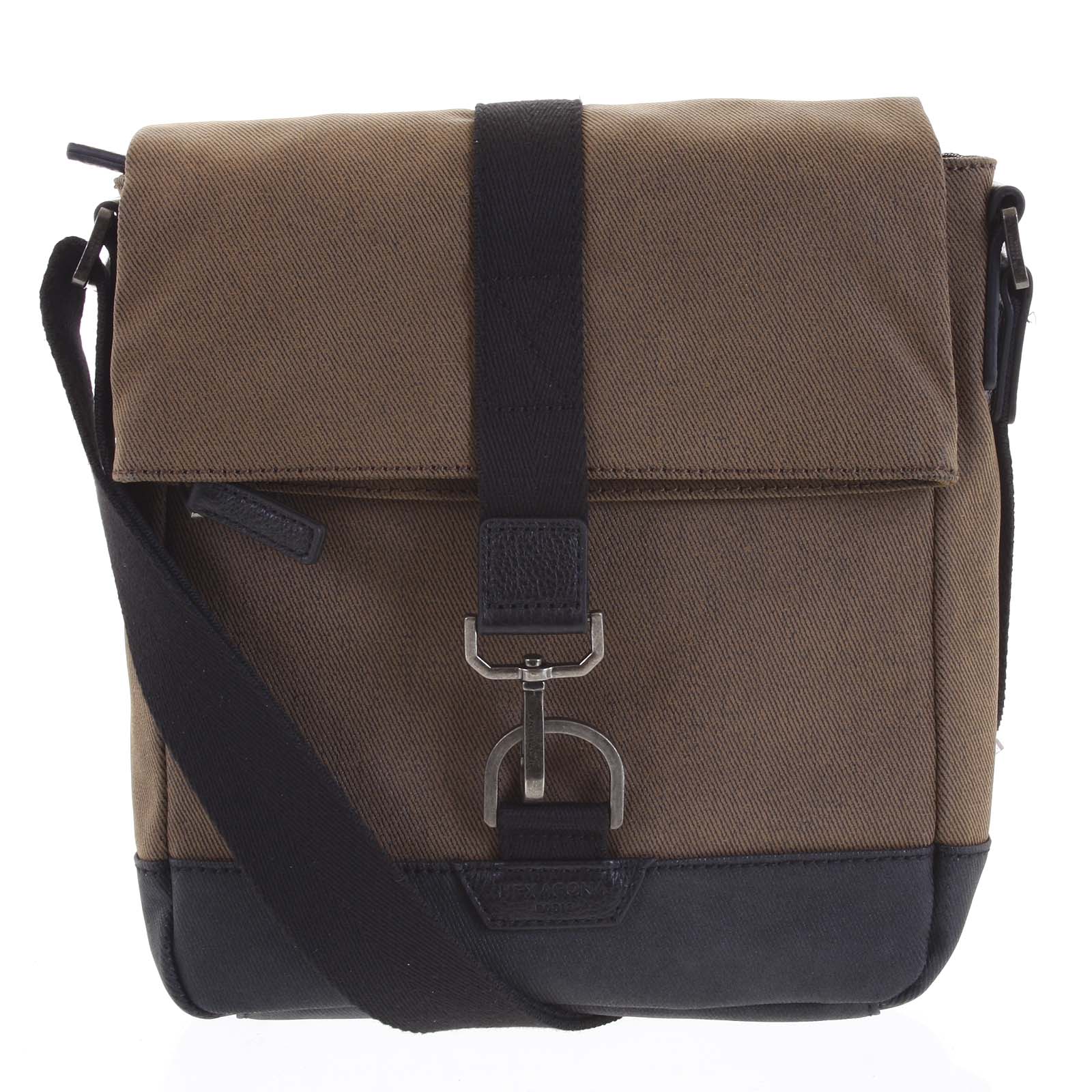 Pánská taška přes rameno hnědá - Hexagona Bennio hnědá