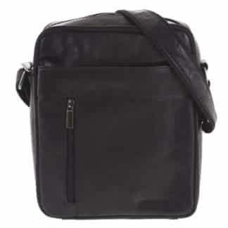 Pánská kožená taška přes rameno černá - SendiDesign Lennon černá