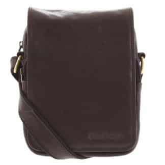 Pánská kožená taška přes rameno tmavě hnědá - SendiDesign Muxos hnědá