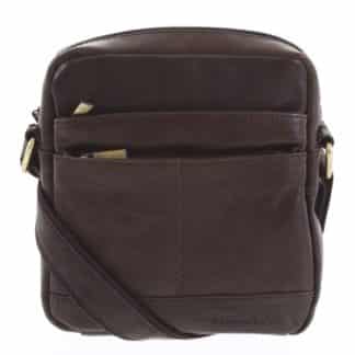 Pánská kožená taška tmavě hnědá - SendiDesign Shaper hnědá