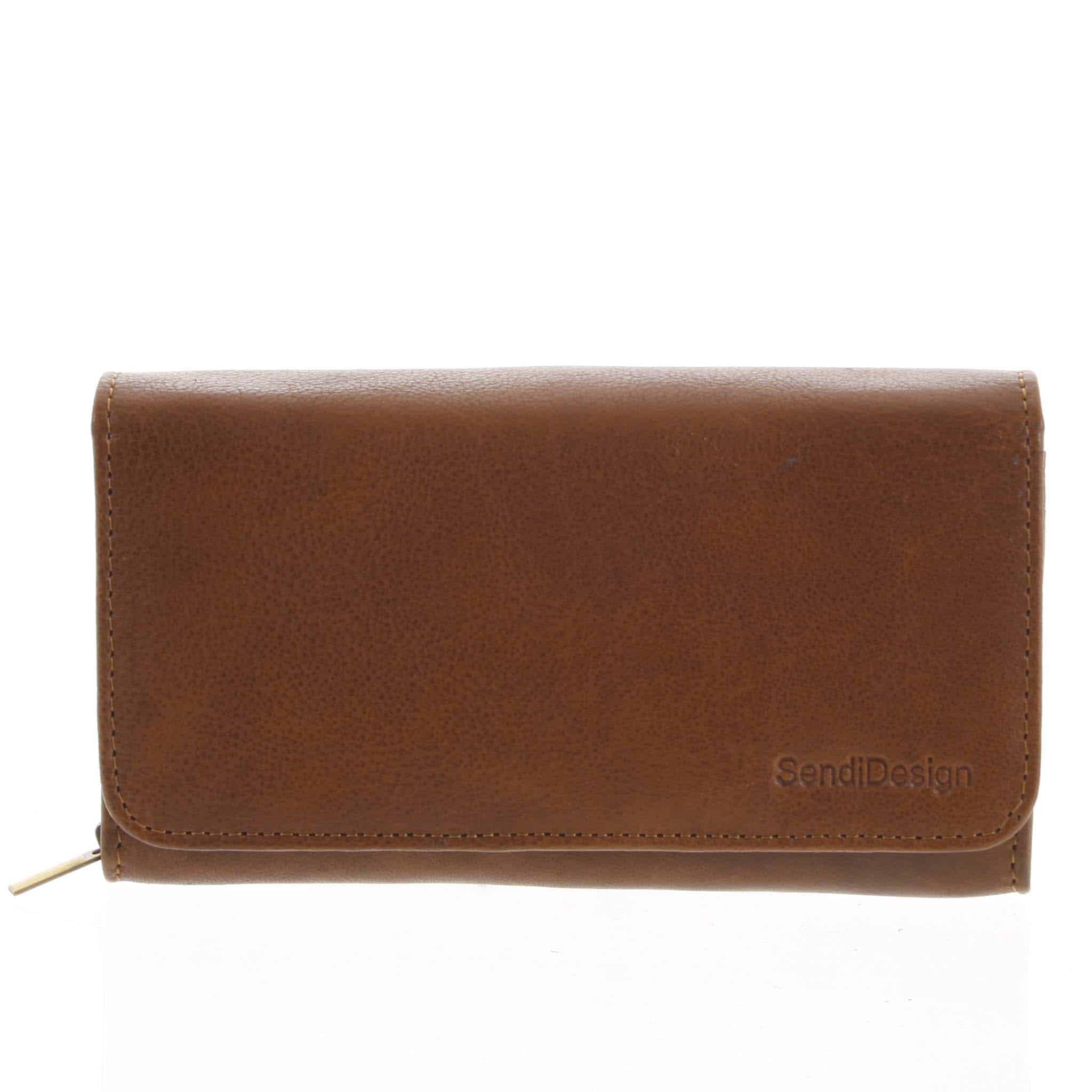 Dámská kožená peněženka světle hnědá - SendiDesign Really hnědá
