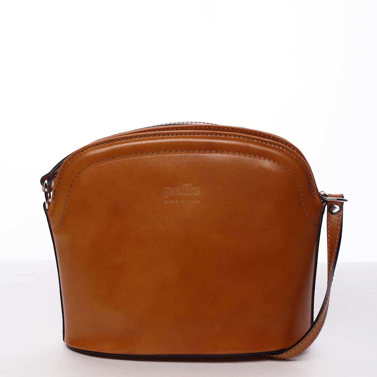 Dámská kožená crossbody kabelka koňaková - ItalY Tracy koňak