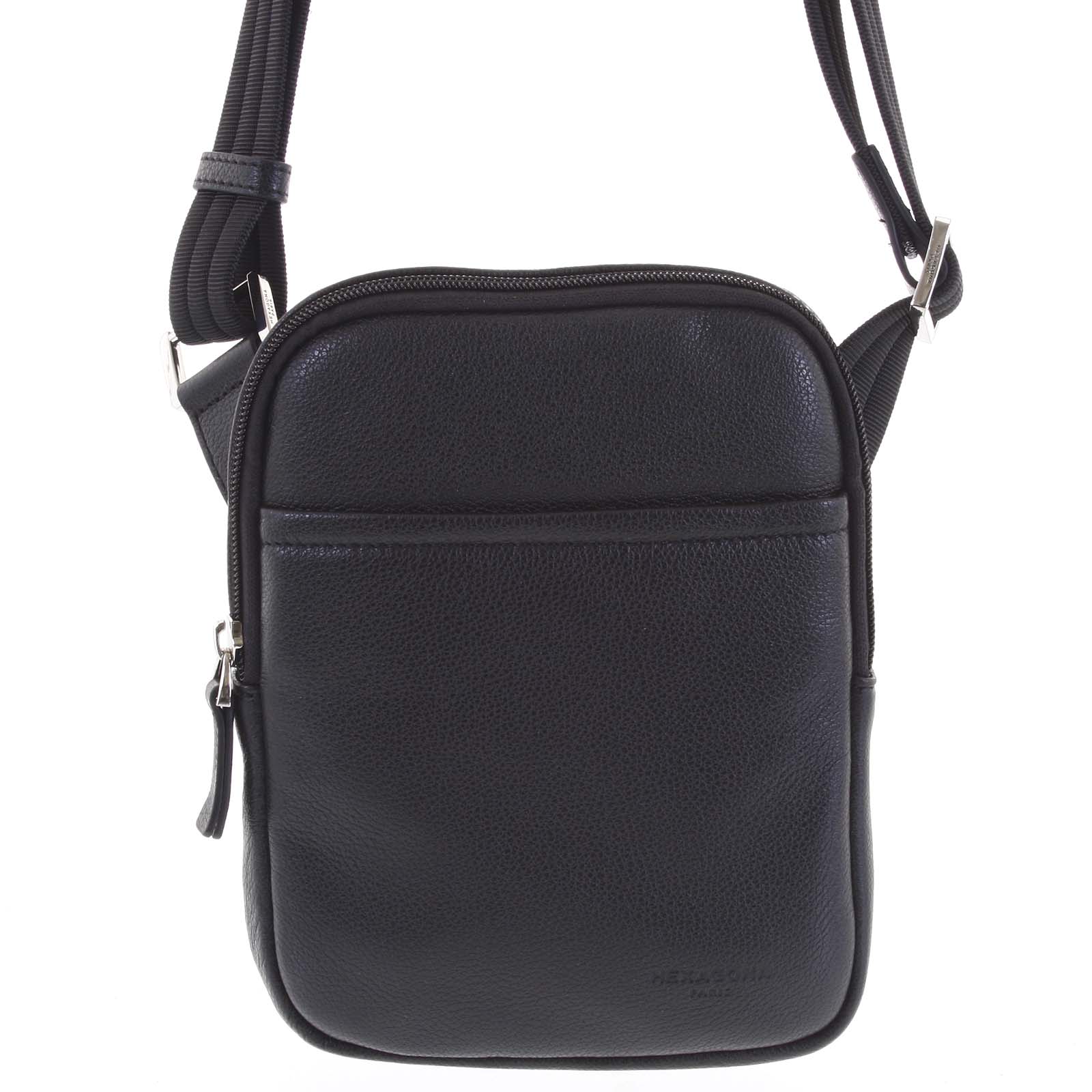 Pánská kožená taška na doklady černá - Hexagona Tuesday černá