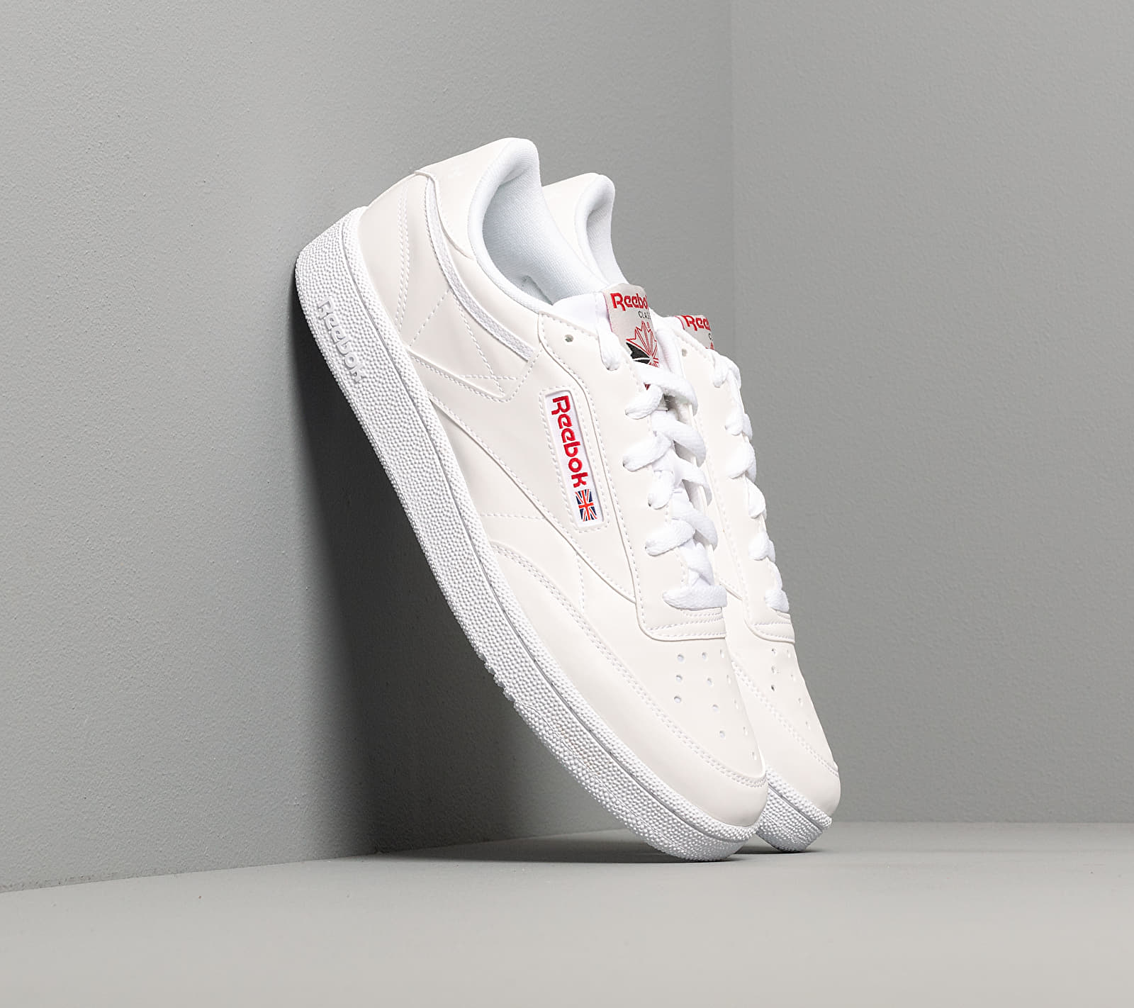 Reebok Club C 85 Mu White/ Skull Grey/ Red