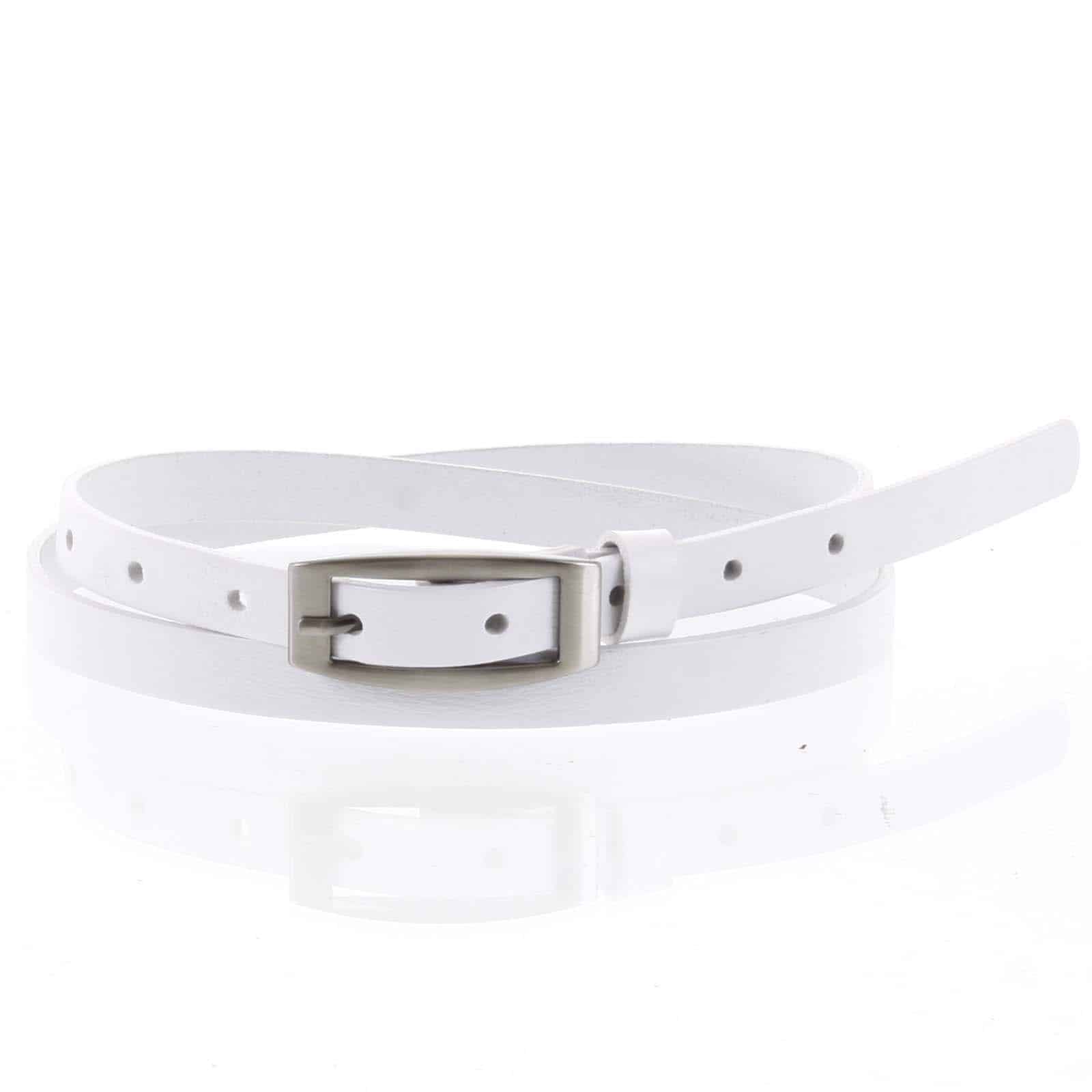 Dámský kožený opasek bílý - PB Neba 95 bílá