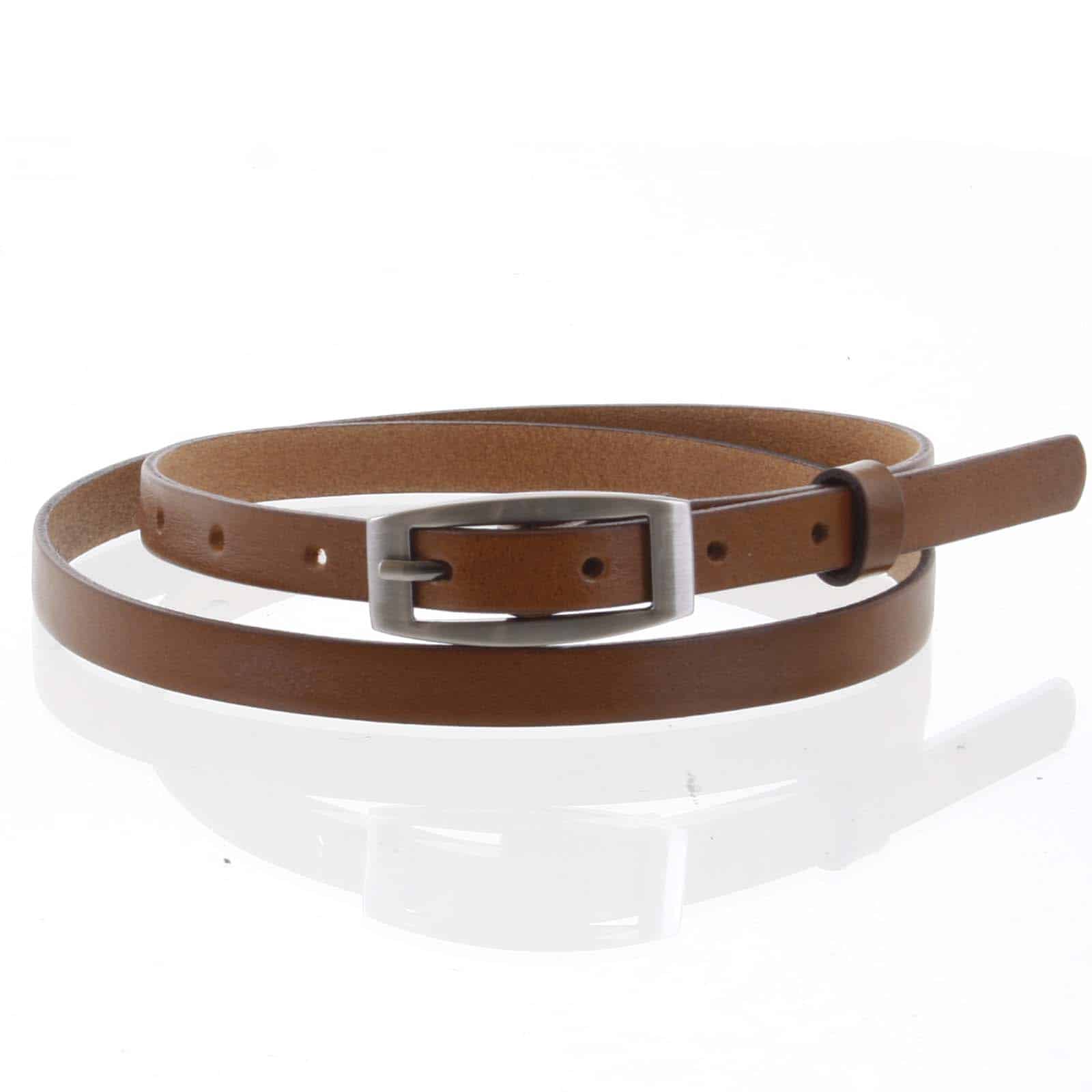 Dámský kožený opasek hnědý - PB Sudo 90 hnědá