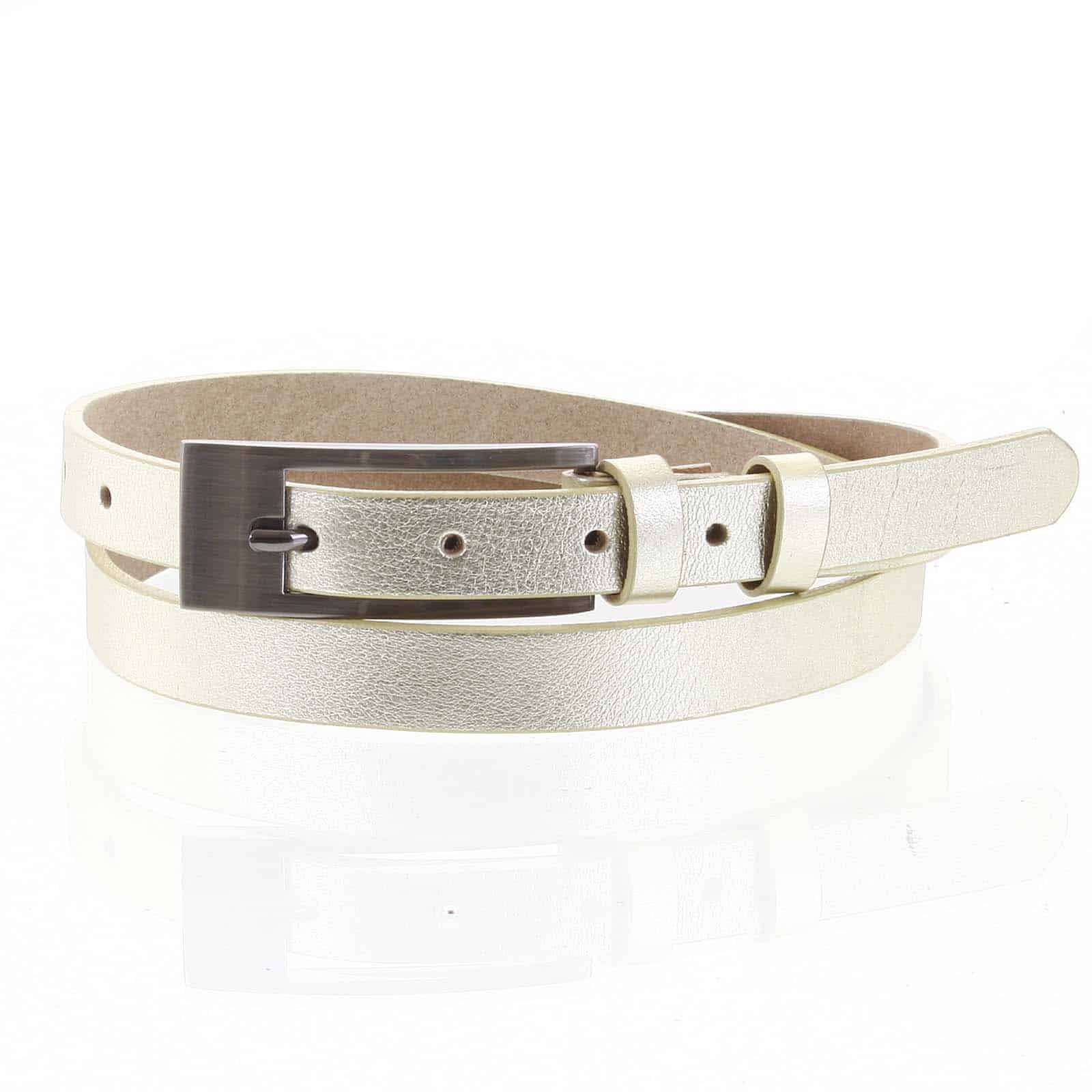 Dámský kožený opasek zlatý - PB Synty 90 zlatá