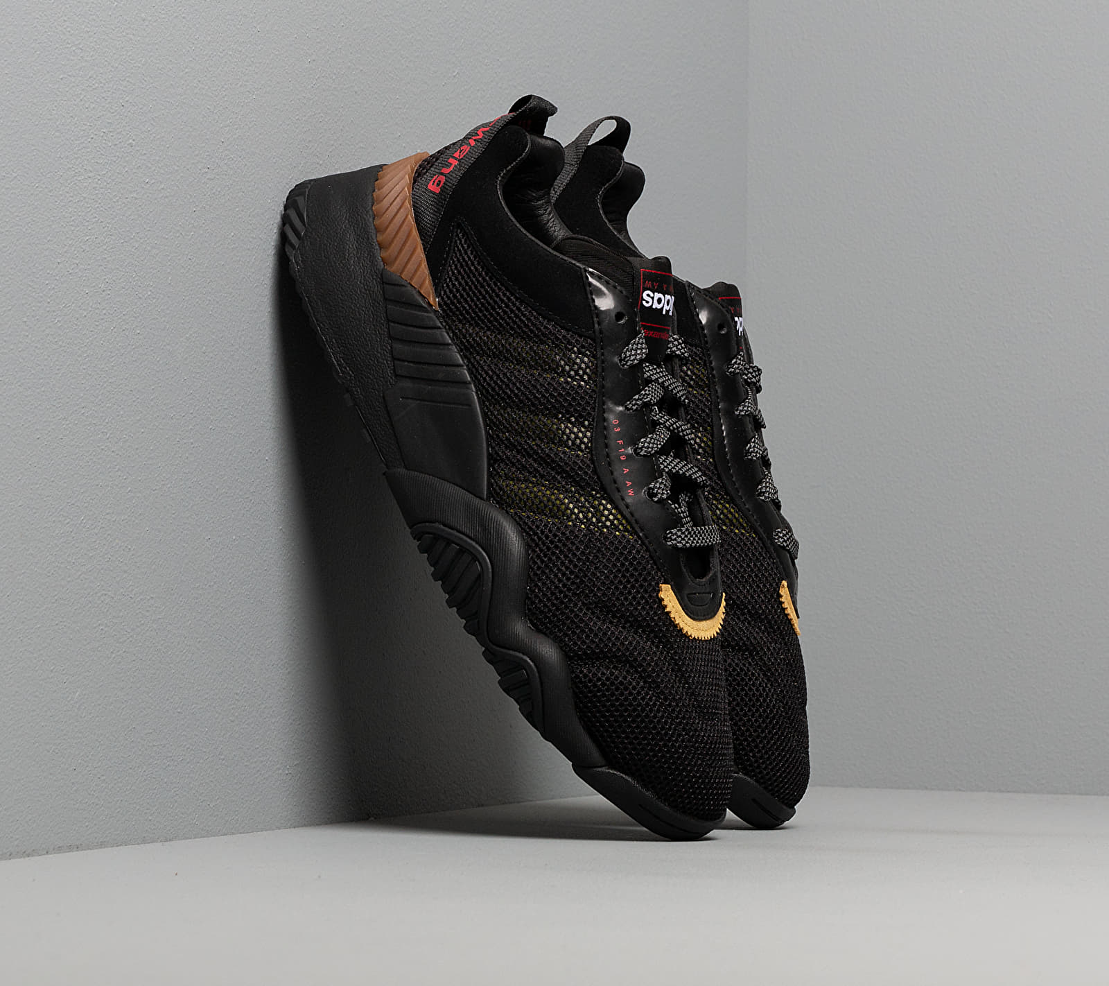 adidas x Alexander Wang Turnout Trainer Core Black/ Yellow/ Light Brown