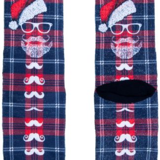 XPOOOS barevné ponožky Barber Santa
