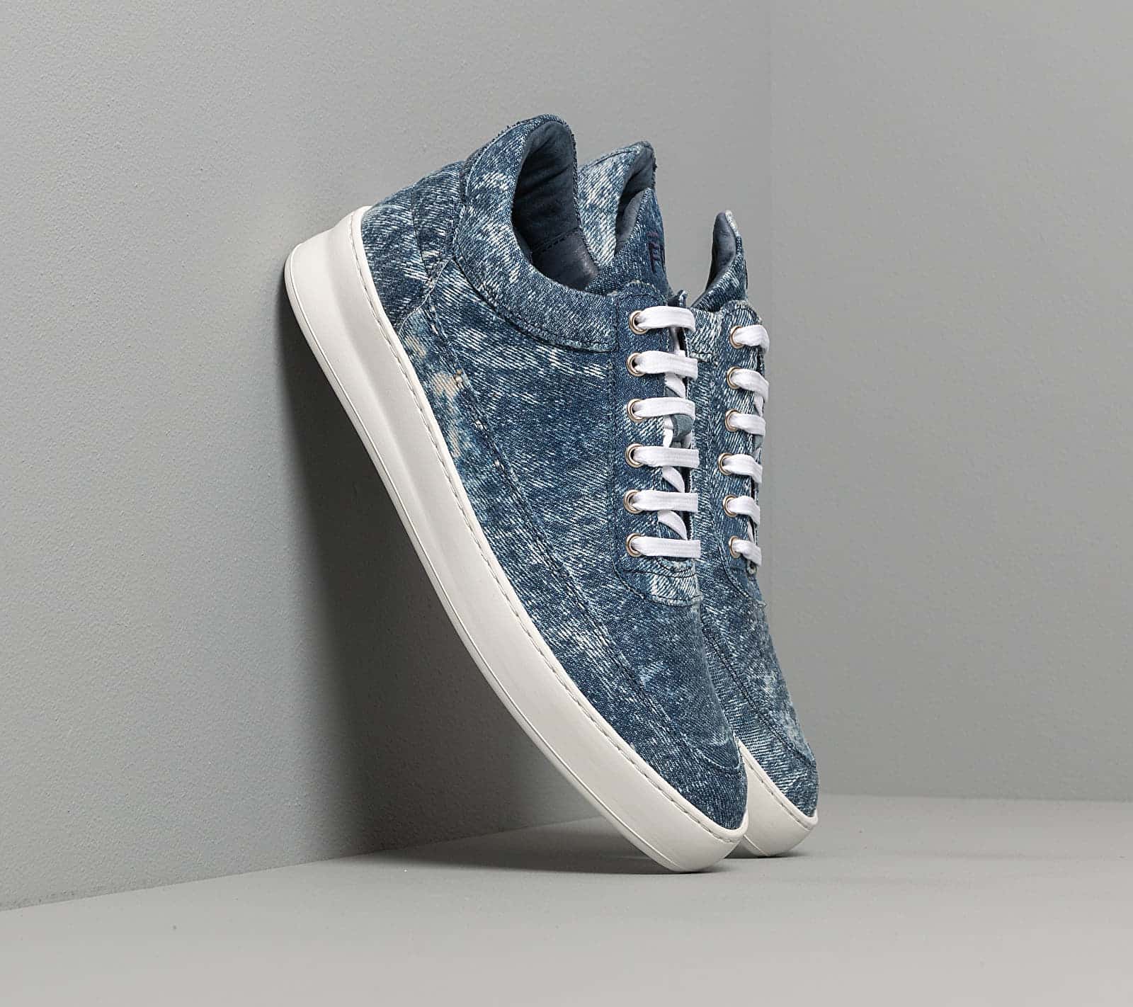 Filling Pieces Low Top Plain Denim Blue