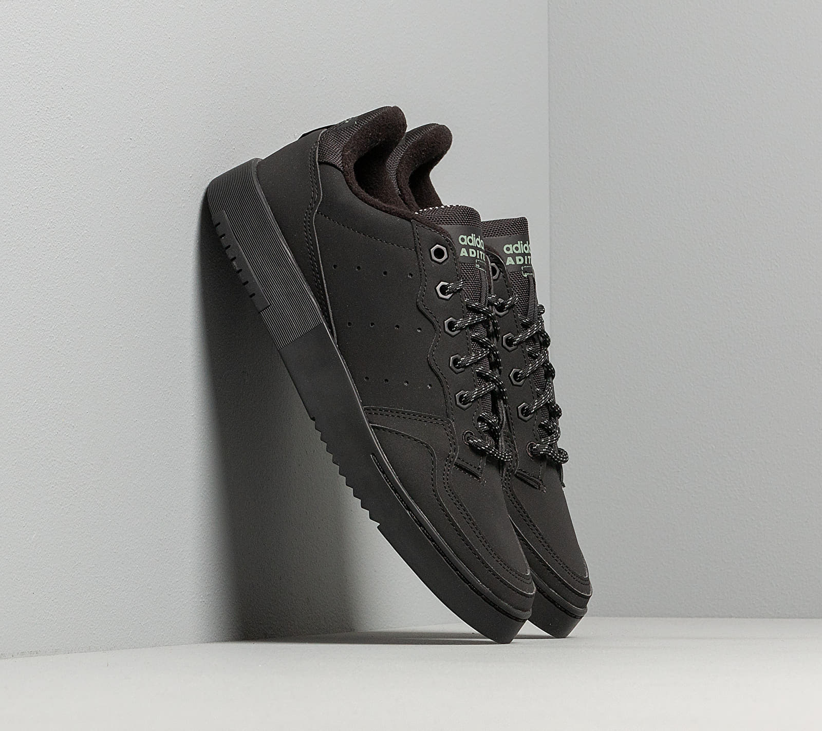 adidas Supercourt Core Black/ Core Black/ Trace Green
