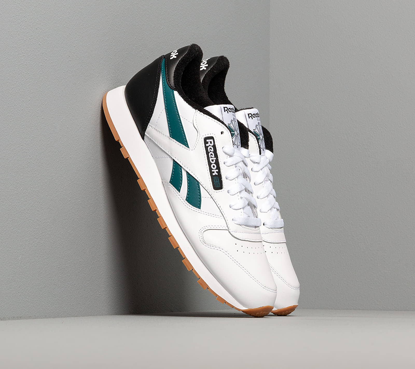 Reebok Classic Leather MU White/ Black/ Heritage Teal