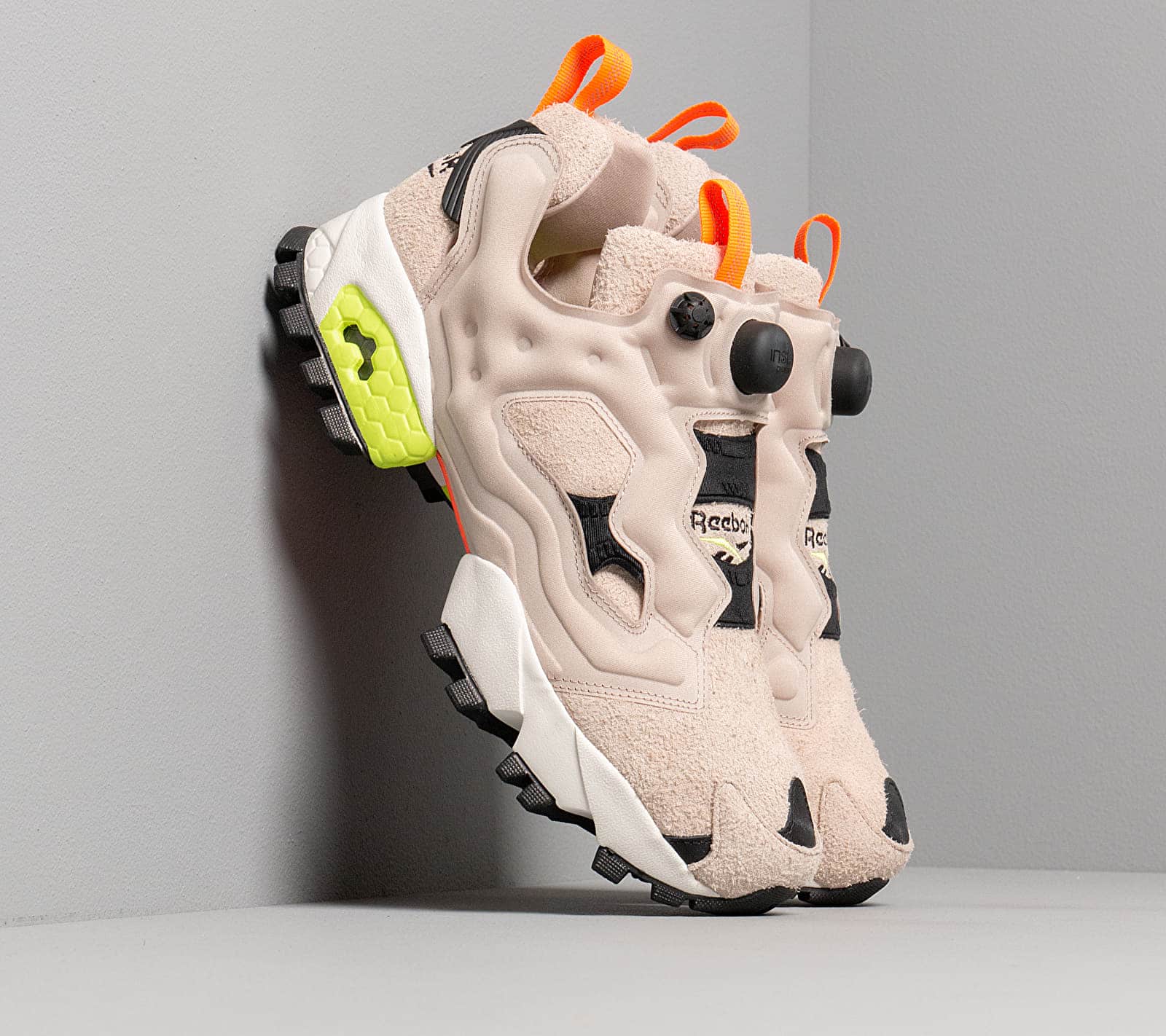 Reebok Instapump Fury Trail Modern Beige/ Black/ Neon Lime