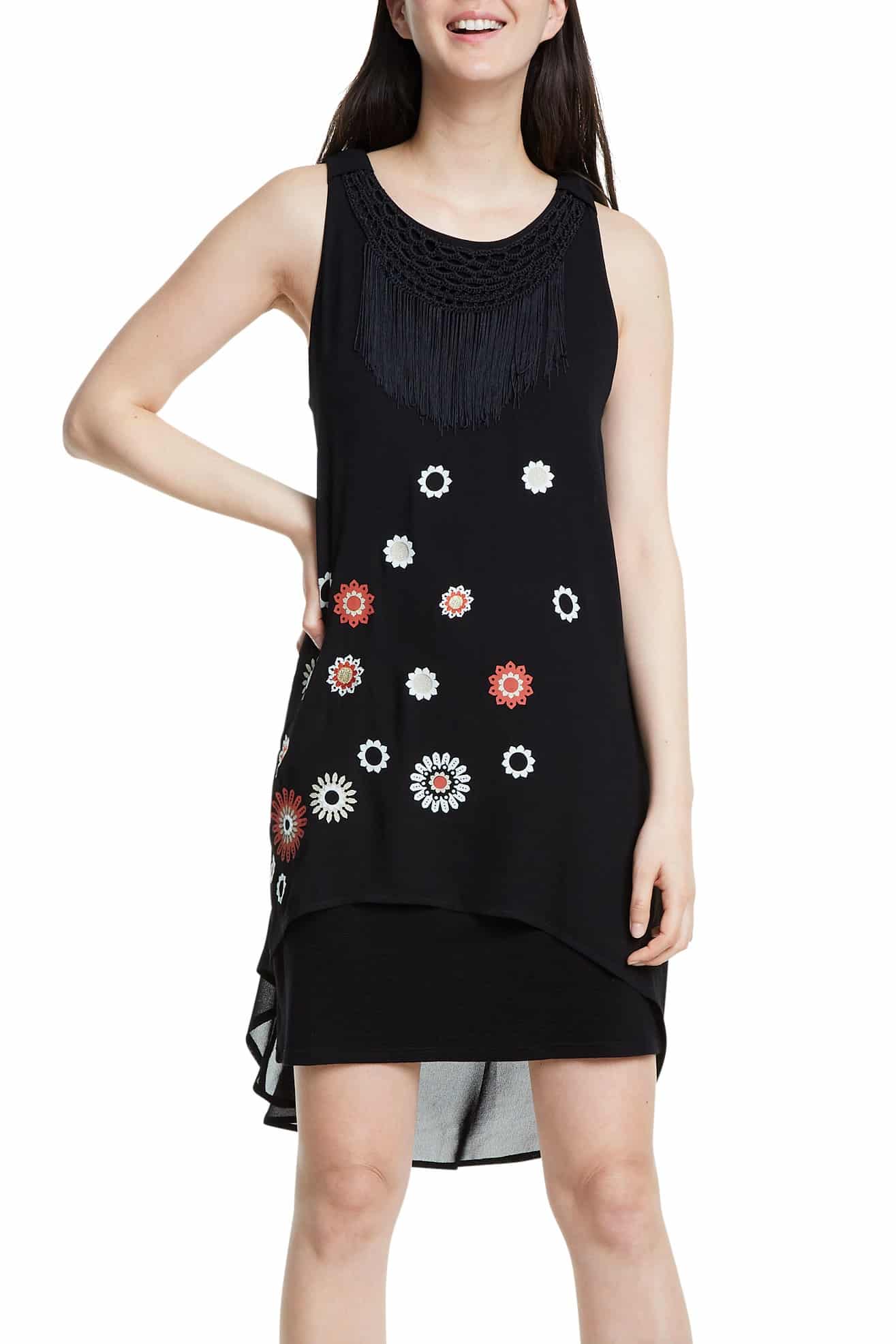 Desigual černé šaty Vest Barrie