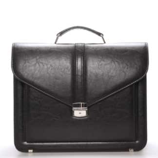 Pánská černá pracovní aktovka 0006 černá