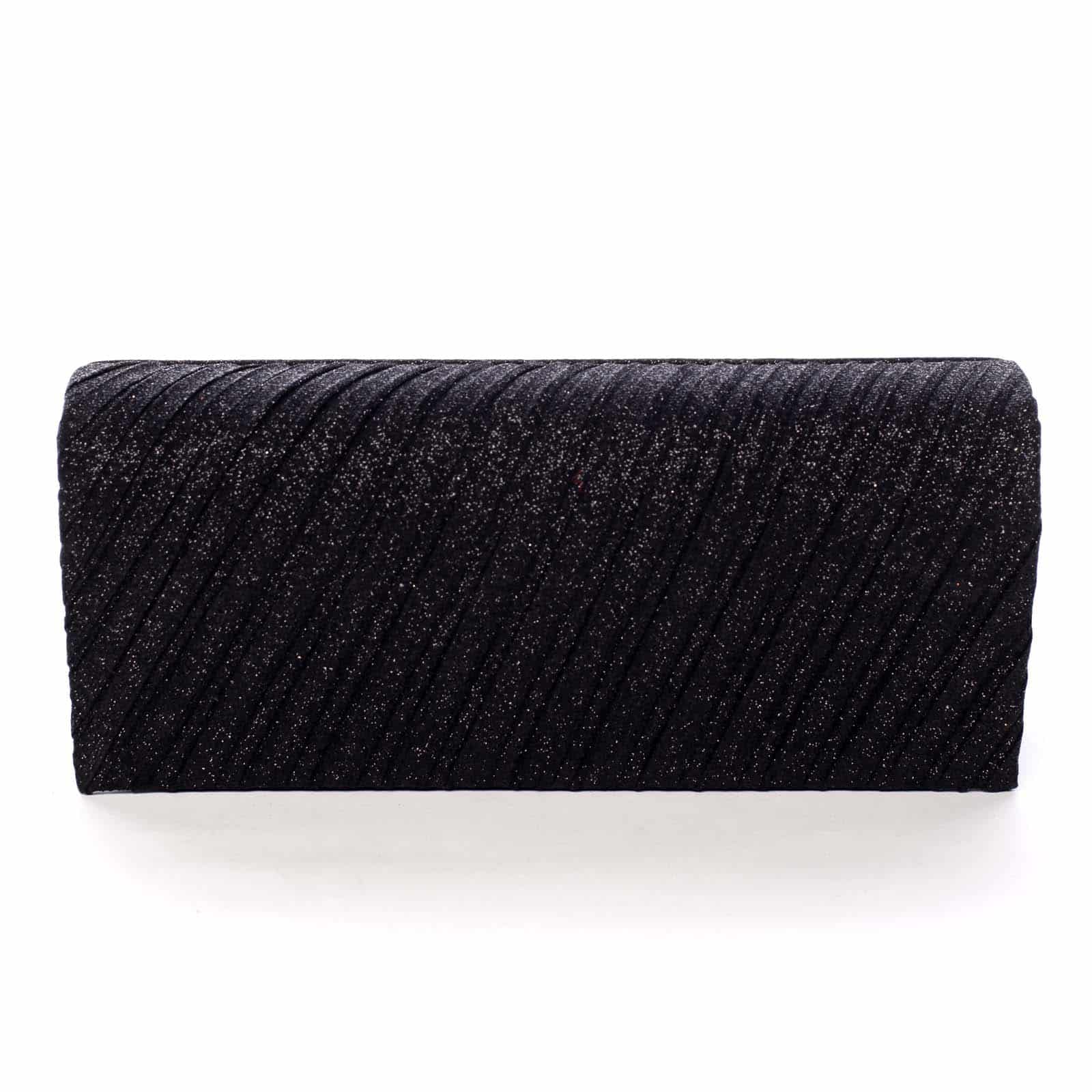 Dámské třpytivé psaníčko černé - Michelle Moon Derecho černá