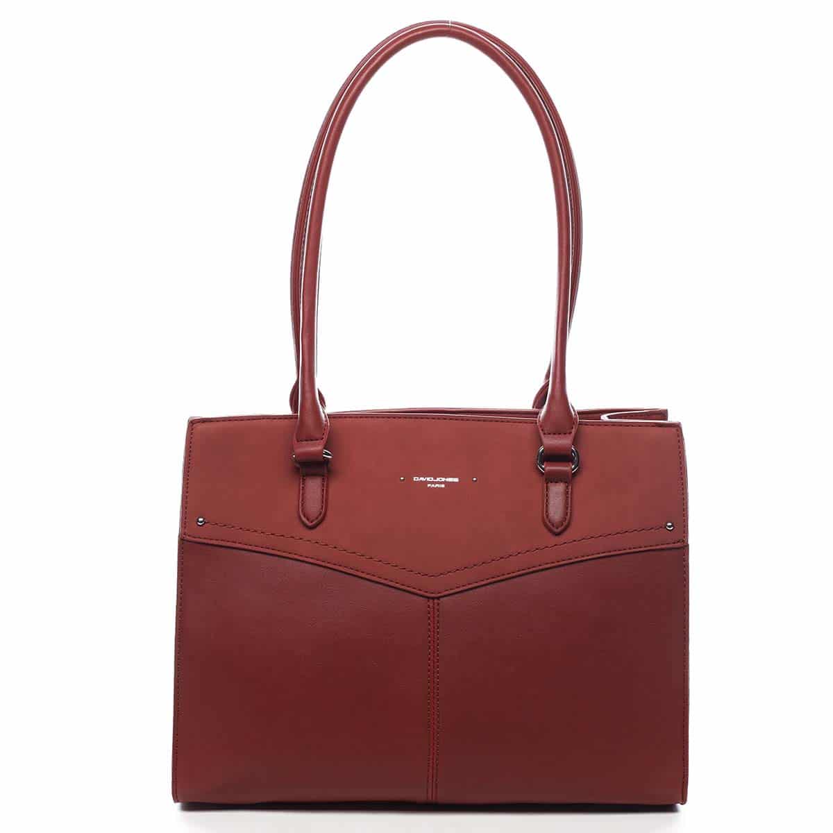 Dámská kabelka přes rameno červená - David Jones Renesme červená