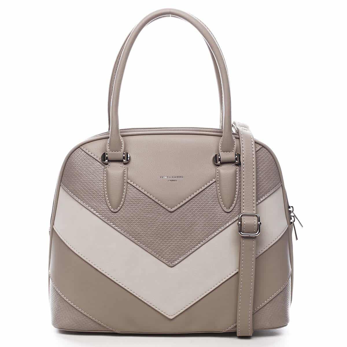 Dámská kabelka tmavě béžová - David Jones Golddoll béžová