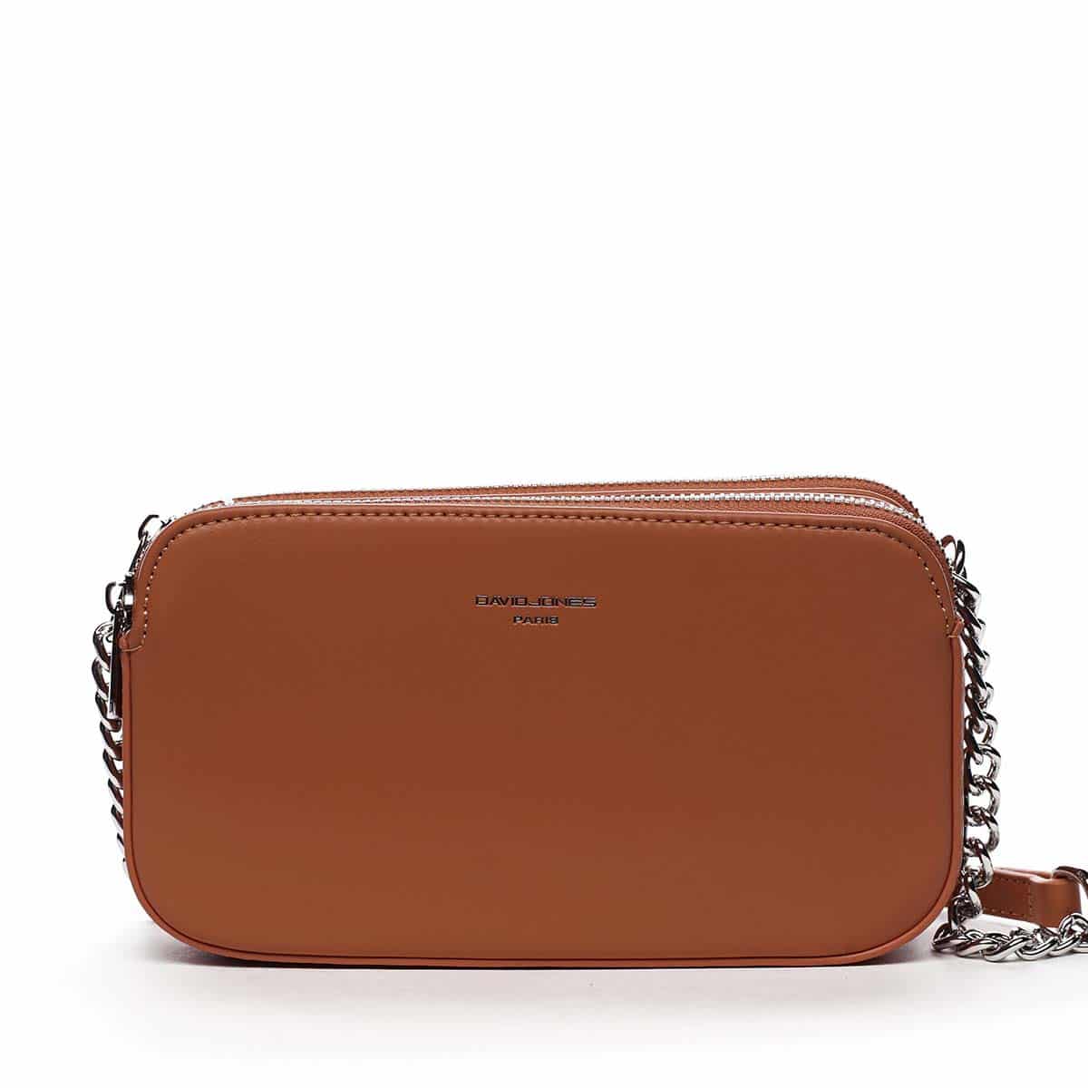 Malá dámská crossbody kabelka oranžová - David Jones Lily oranžová