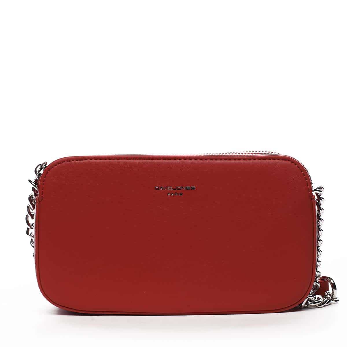 Malá dámská crossbody kabelka červená - David Jones Lily červená