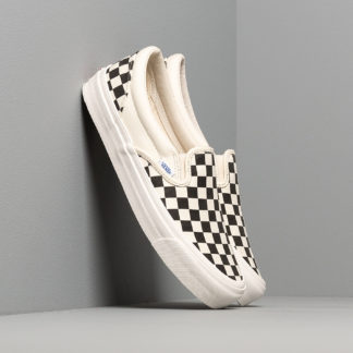 Vans OG Classic Slip-On LX (Canvas) Black/ White Checkerboard