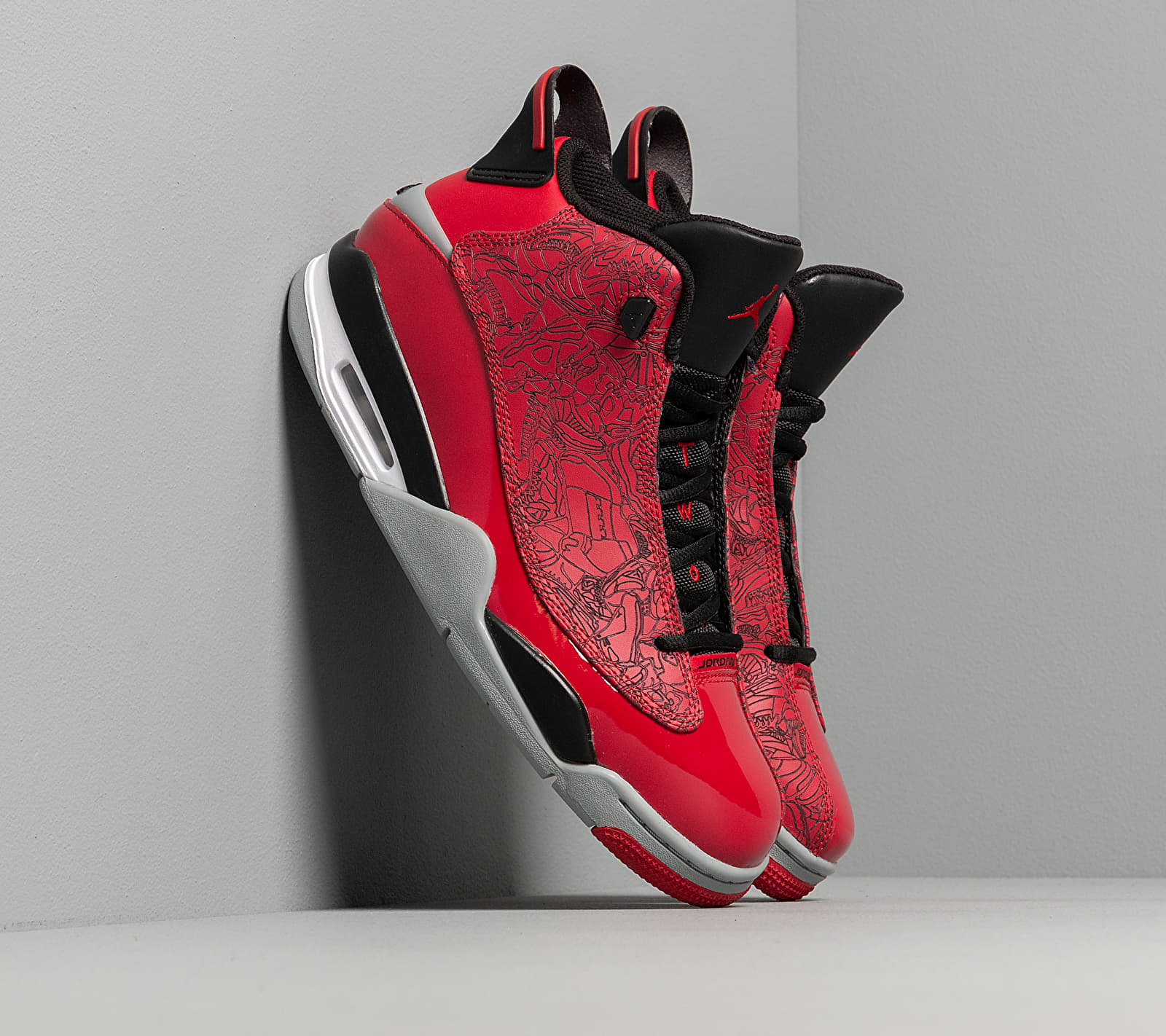 Air Jordan Dub Zero Gym Red/ Gym Red-Black-Particle Grey