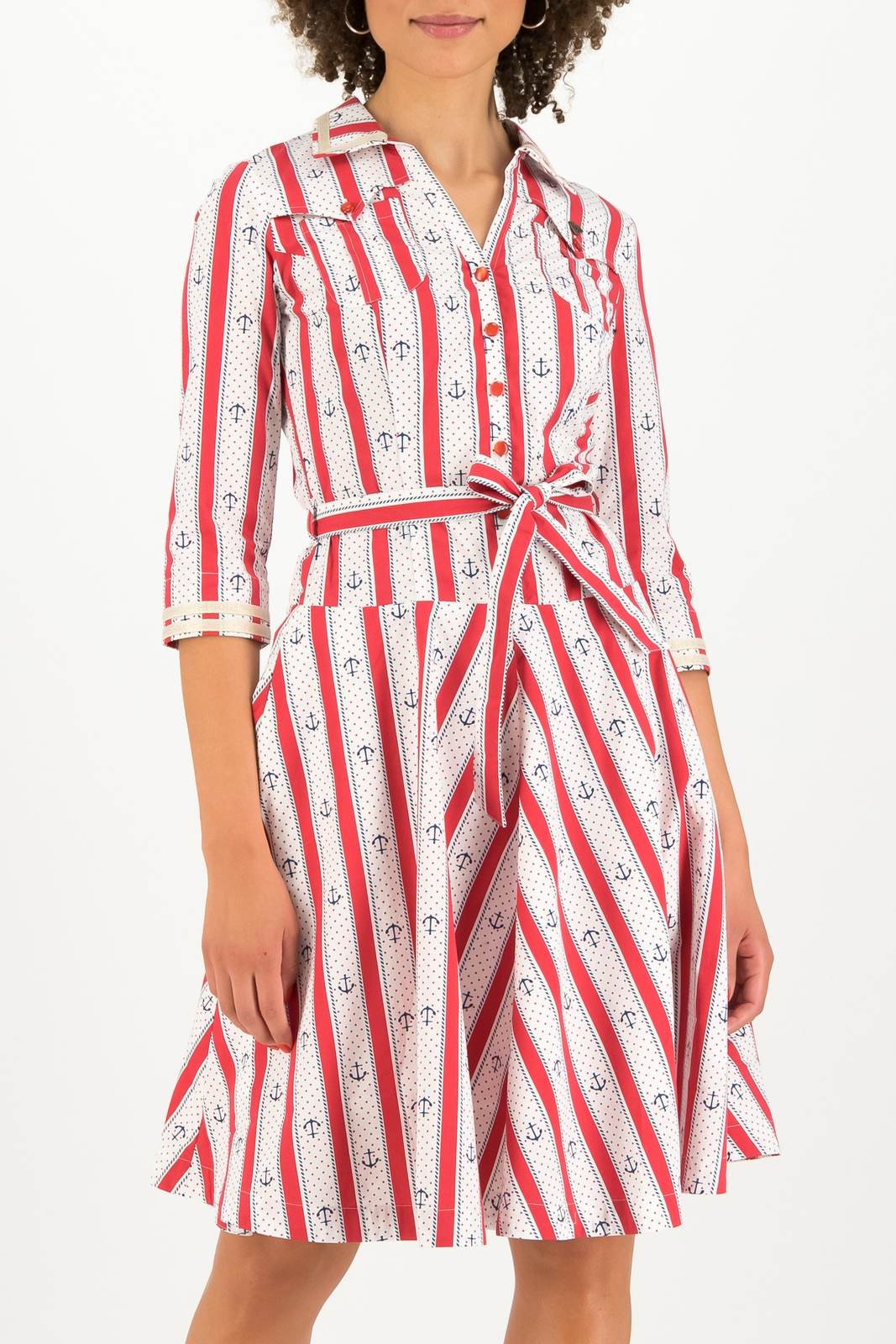 Blutsgeschwister pruhované šaty Swinging Jamboree Dress Sea Scout Ahoi