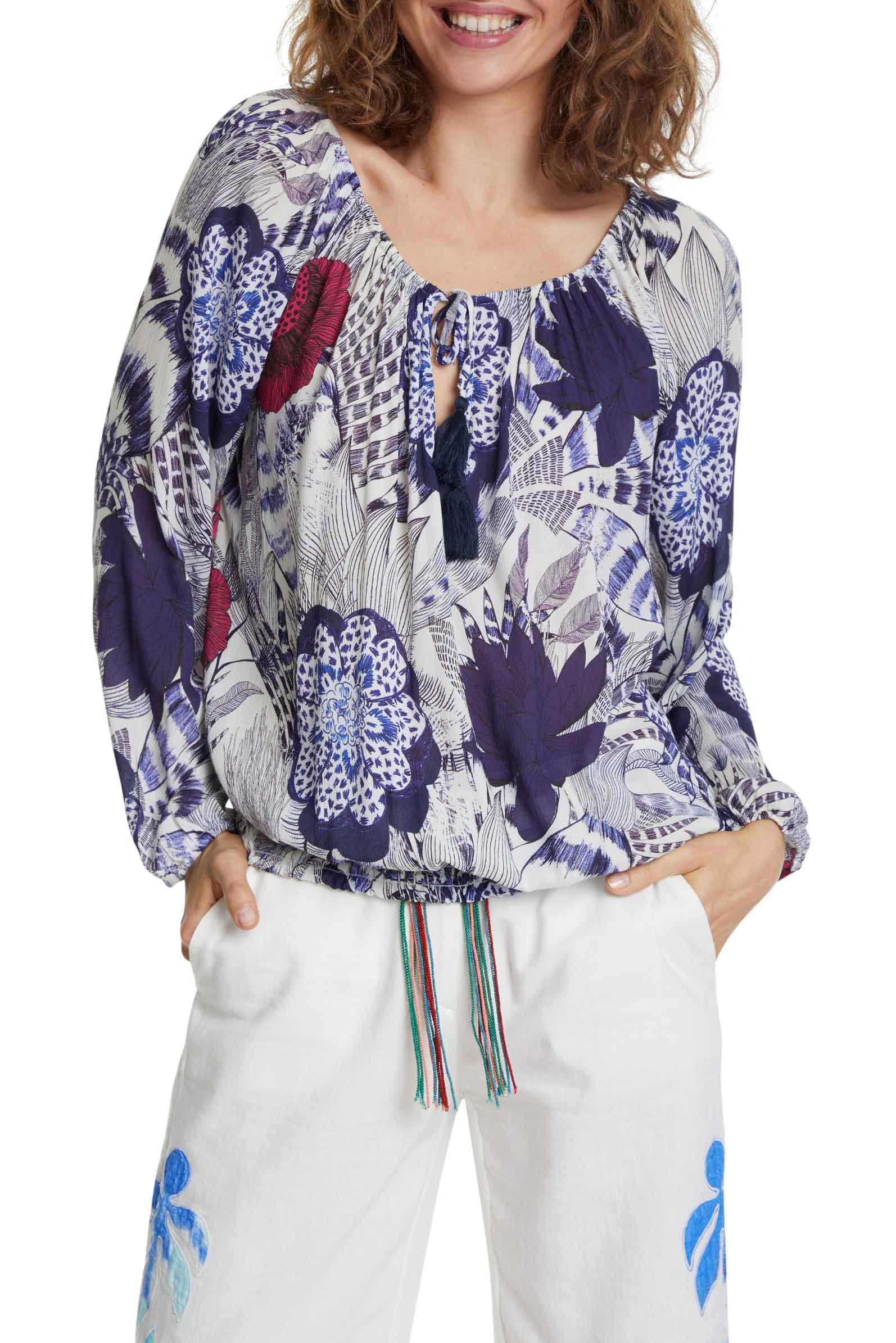 Desigual barevný top Blus Verona