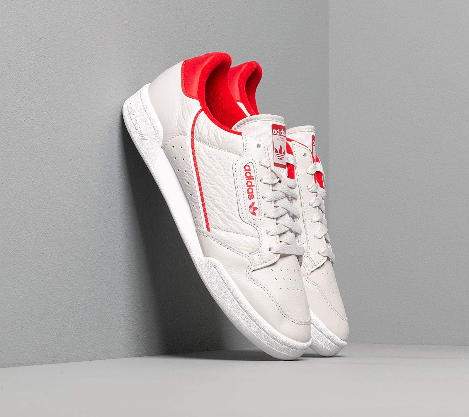 adidas Continental 80 Grey One/ Scarlet/ Ftw White