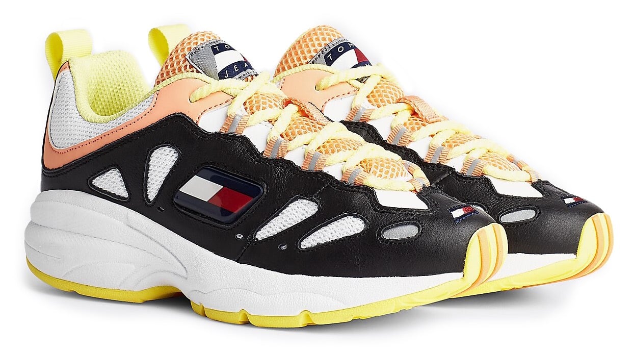 Tommy Hilfiger barevné kožené tenisky Heritage Retro WMNS Black