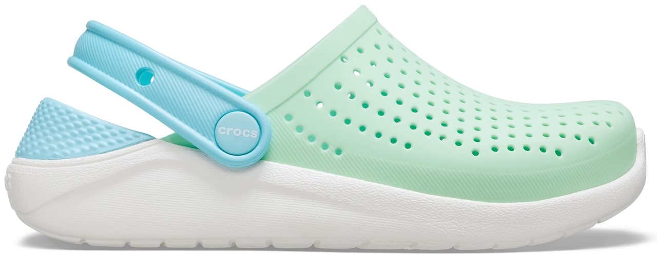 Crocs zelené unisex boty LiteRide Clog Neo Mint/White