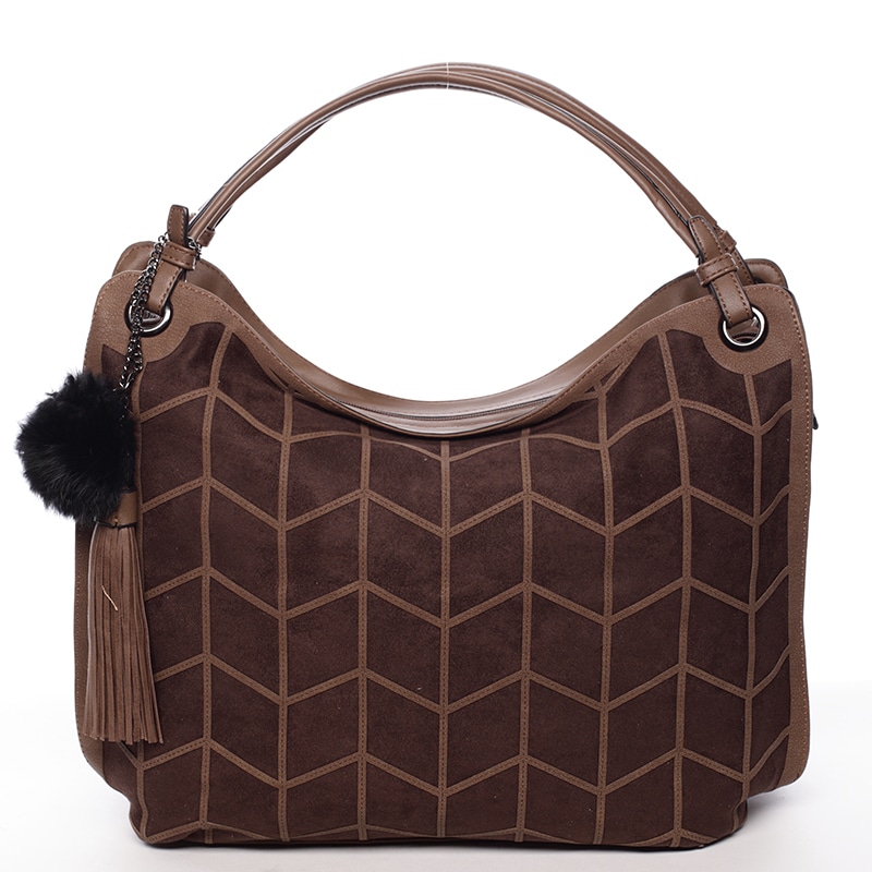 Módní dámská kabelka kávová - MARIA C Julissa hnědá