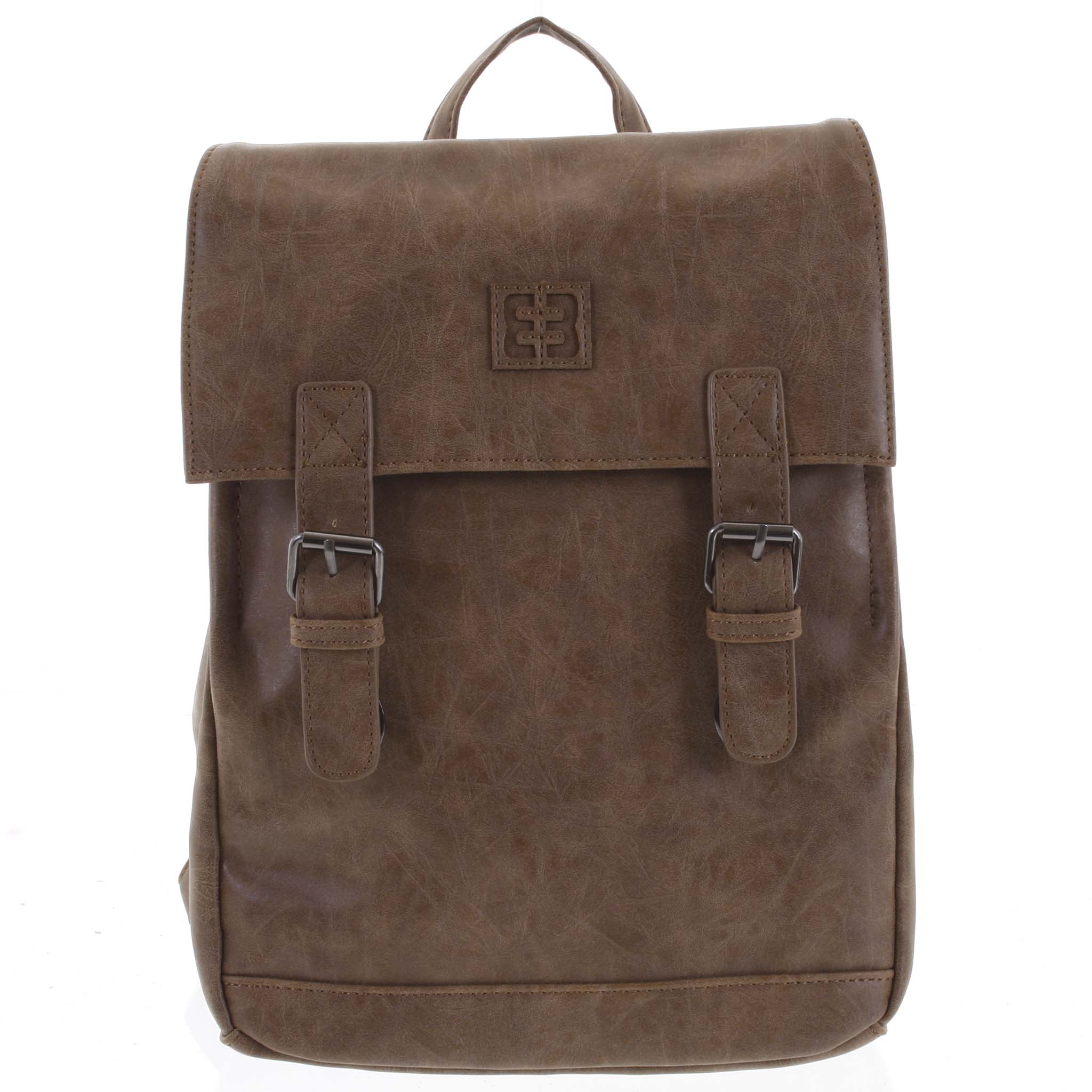 Módní stylový střední batoh camel - Enrico Benetti Traverz   Camel