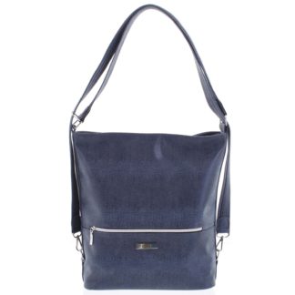 Módní dámská kabelka batoh modrá se vzorem - Ellis Patrik modrá