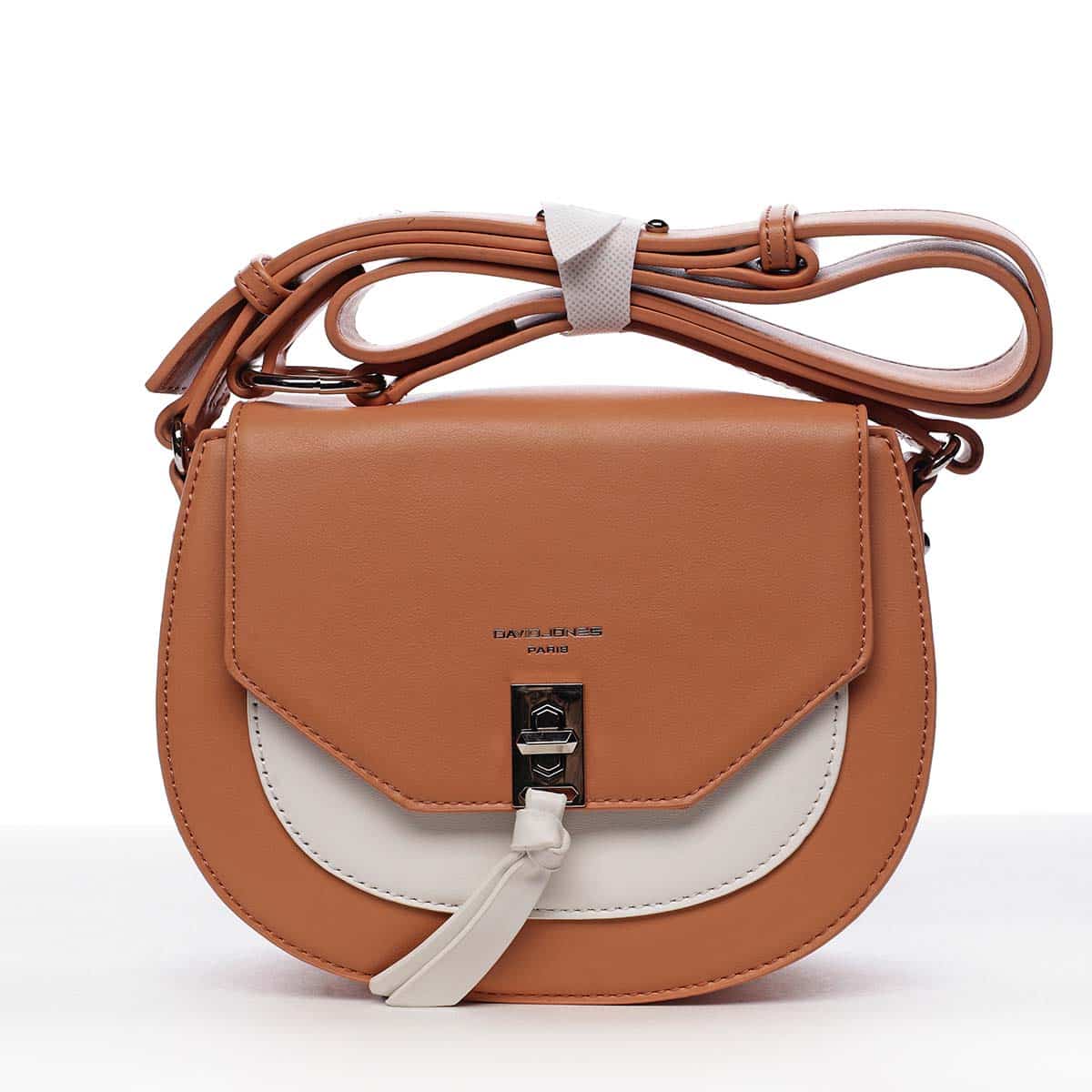 Dámská crossbody kabelka lososově oranžová - David Jones Rapida oranžová
