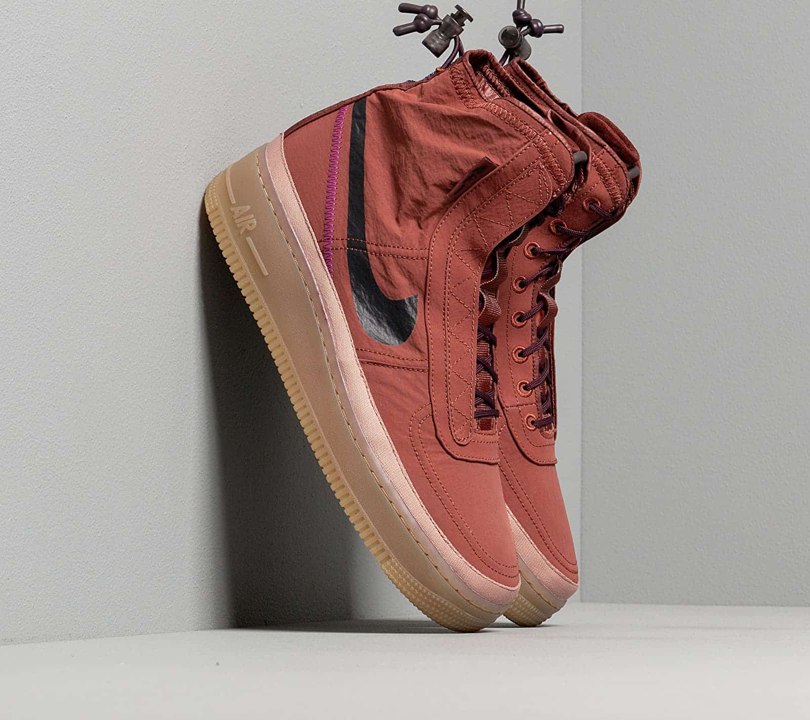Nike W Air Force 1 Shell Dark Pony/ Burgundy Ash-Desert Dust