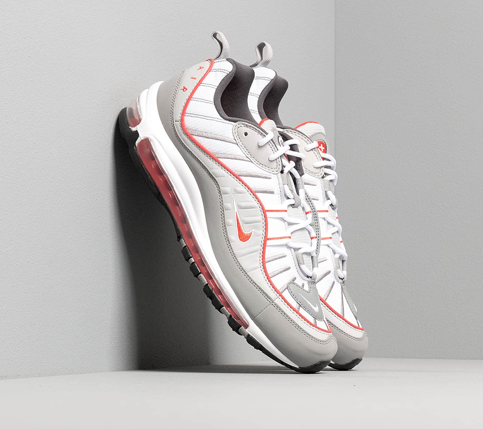 Nike Air Max 98 Particle Grey/ Track Red-Iron Grey
