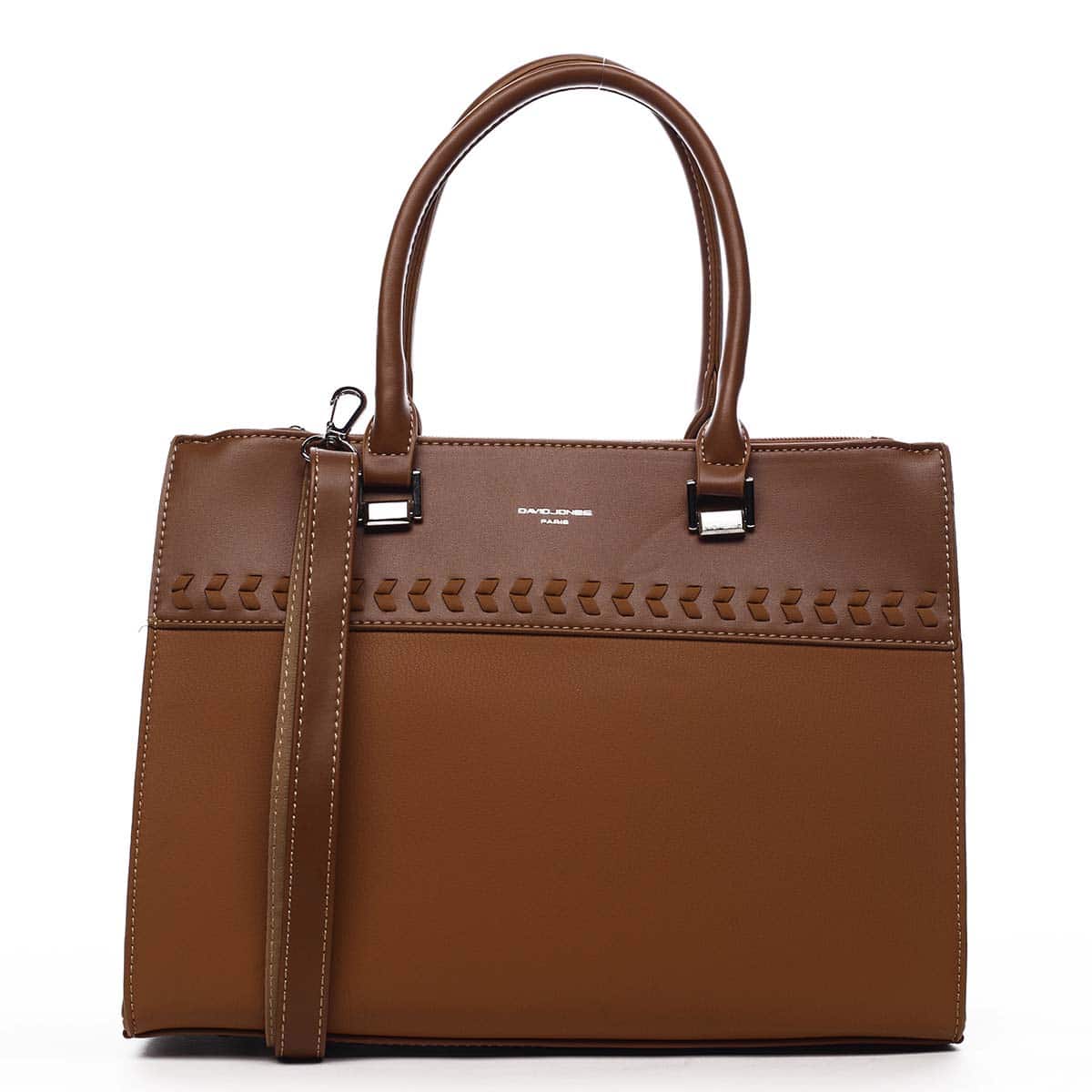 Dámská kabelka do ruky světle hnědá - David Jones Tosmal hnědá