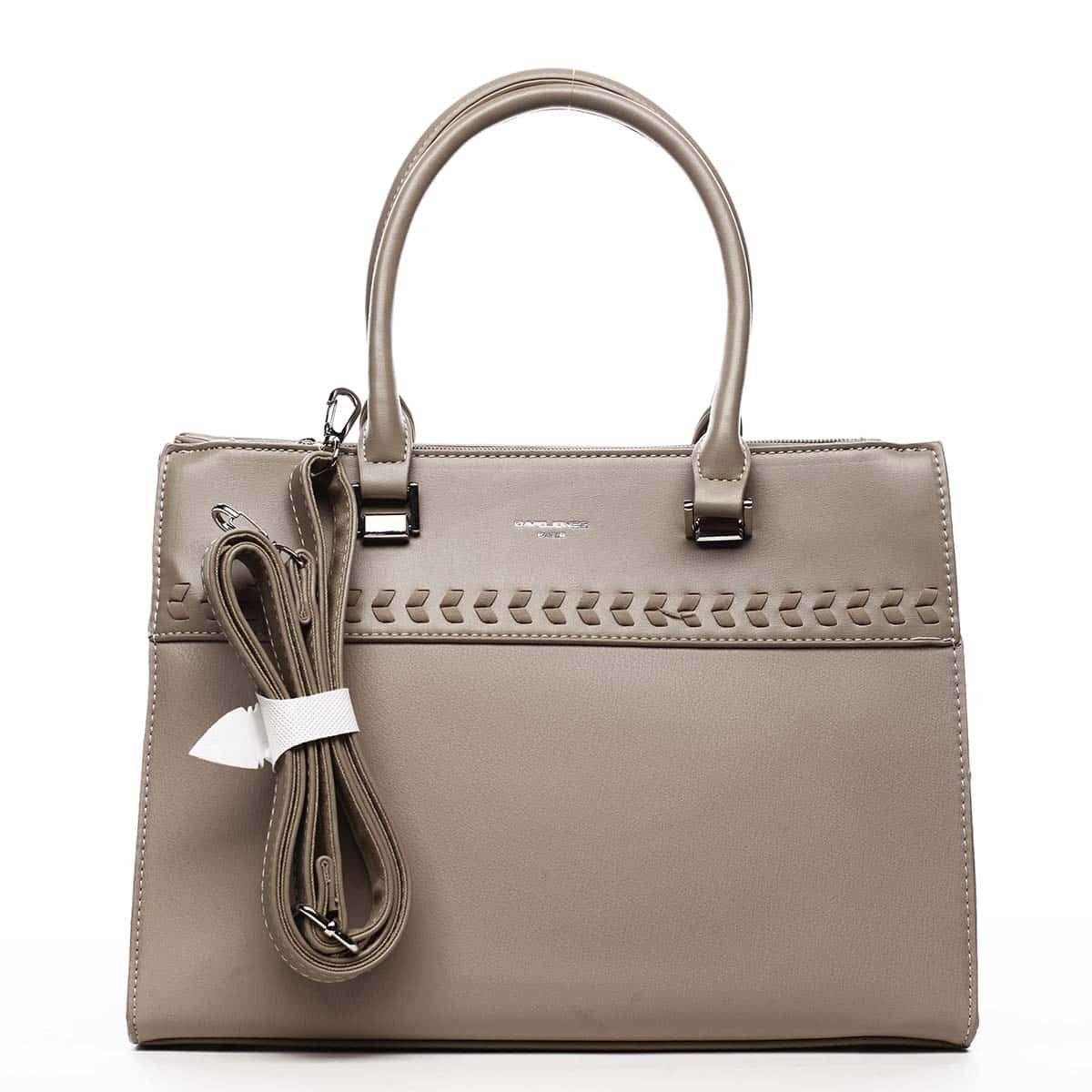 Dámská kabelka do ruky tmavě béžová - David Jones Tosmal béžová